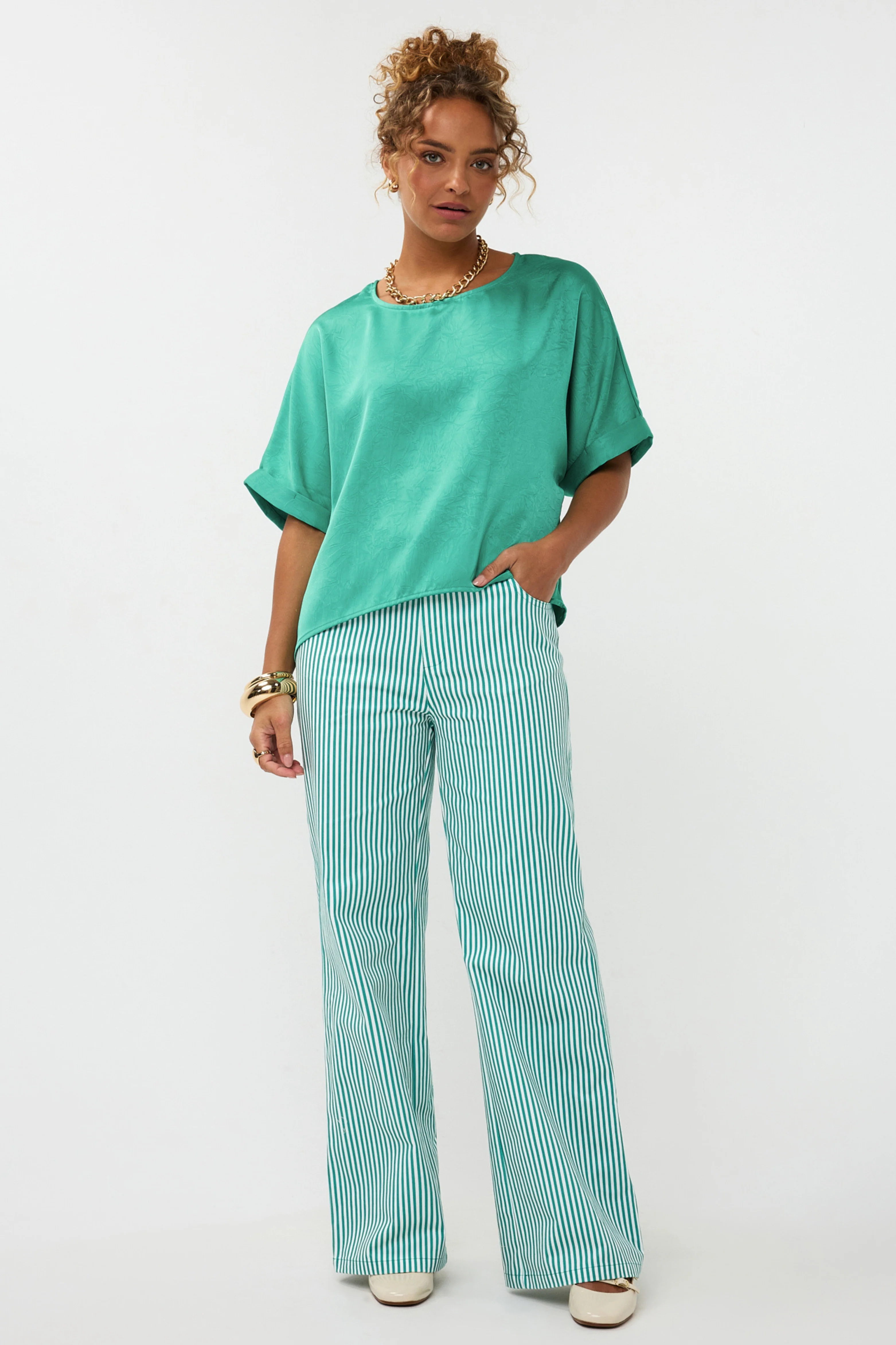 Broek Djamilla Sea Green - Image 3