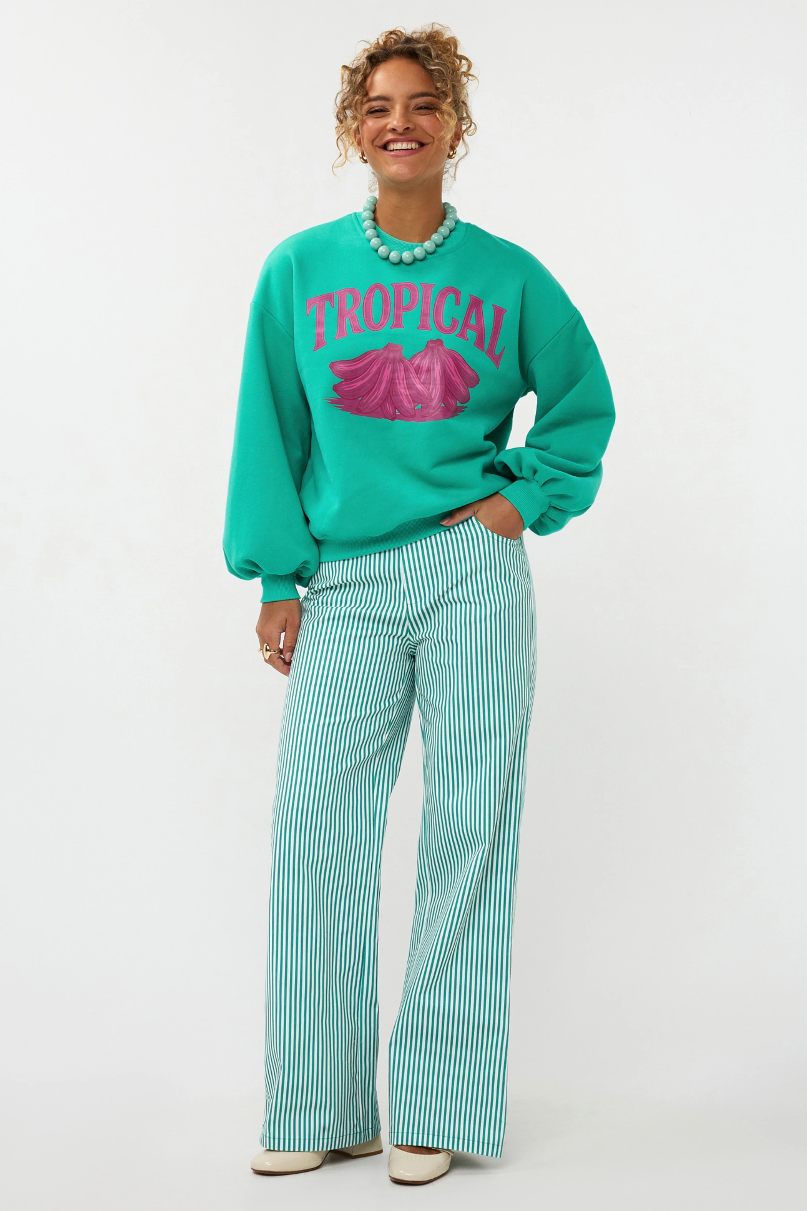 Broek Djamilla Sea Green Tall - Image 5