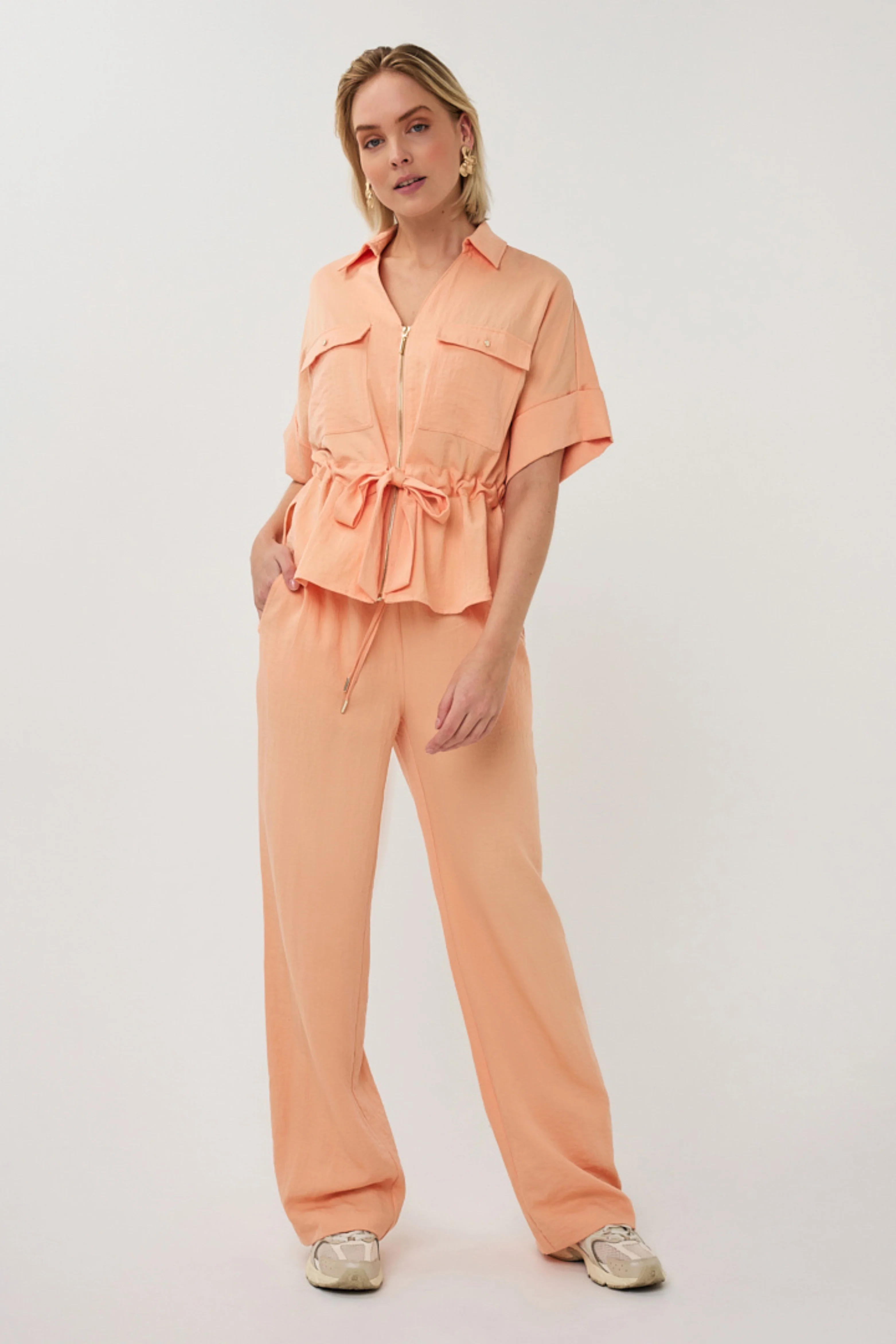 Blouse Zipper Fine Crinkle Bellini SP26.10038 - Image 8