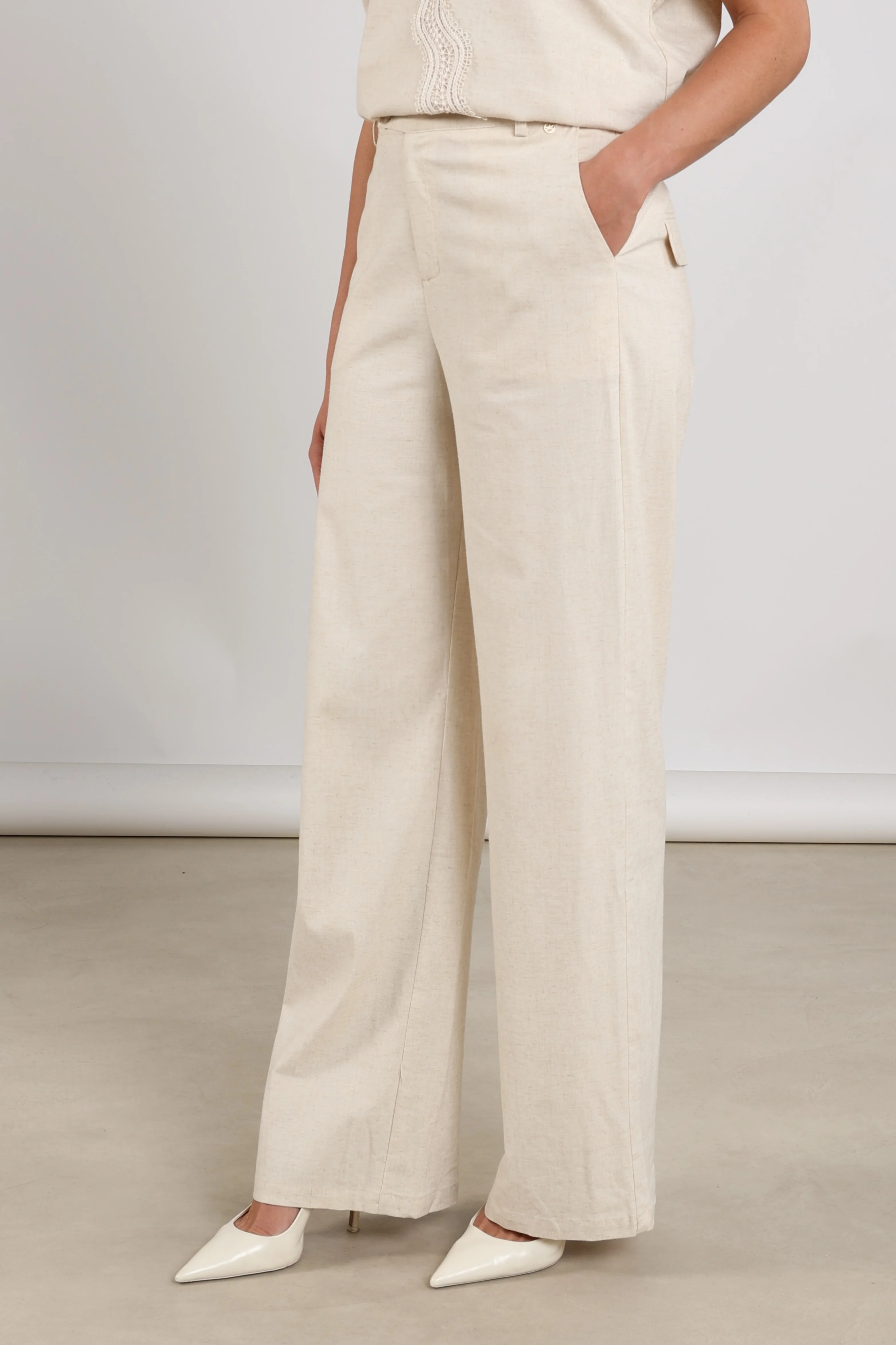 Broek Eline Sand NKS09080 - Image 2