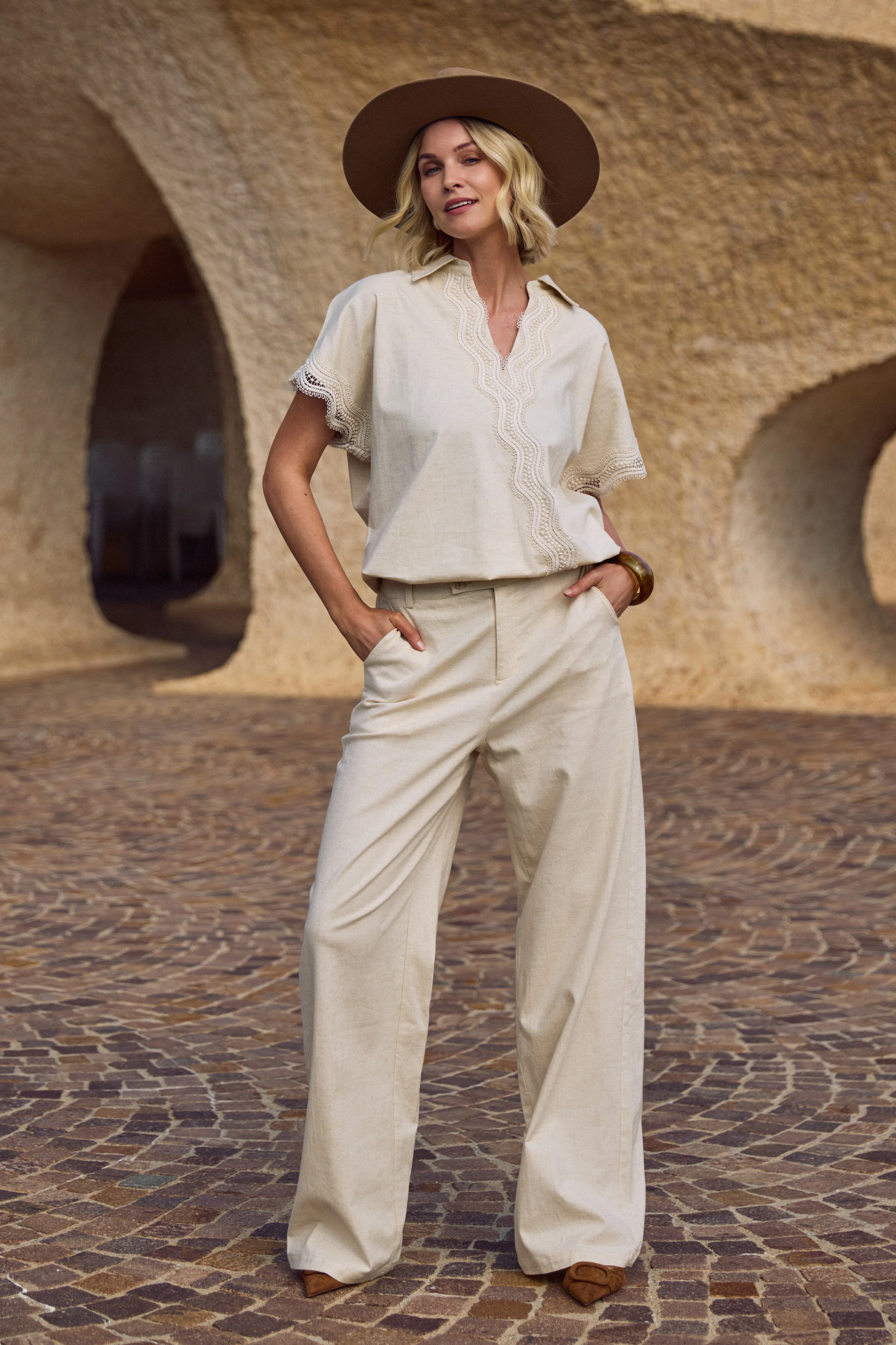 Broek Eline Sand NKS09080 - Image 7