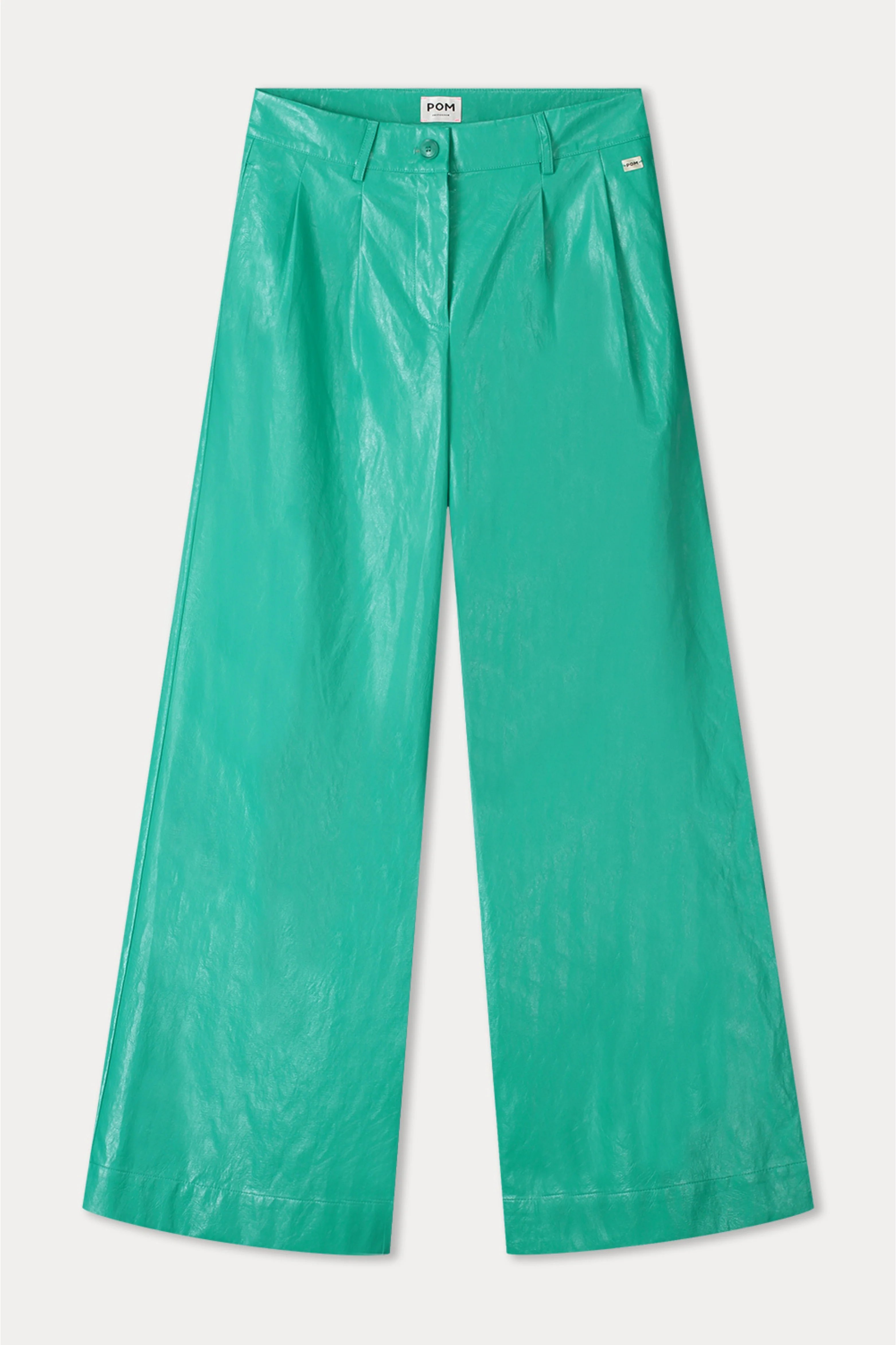 Broek Fake Leather Wander Green SP9456 - Image 4