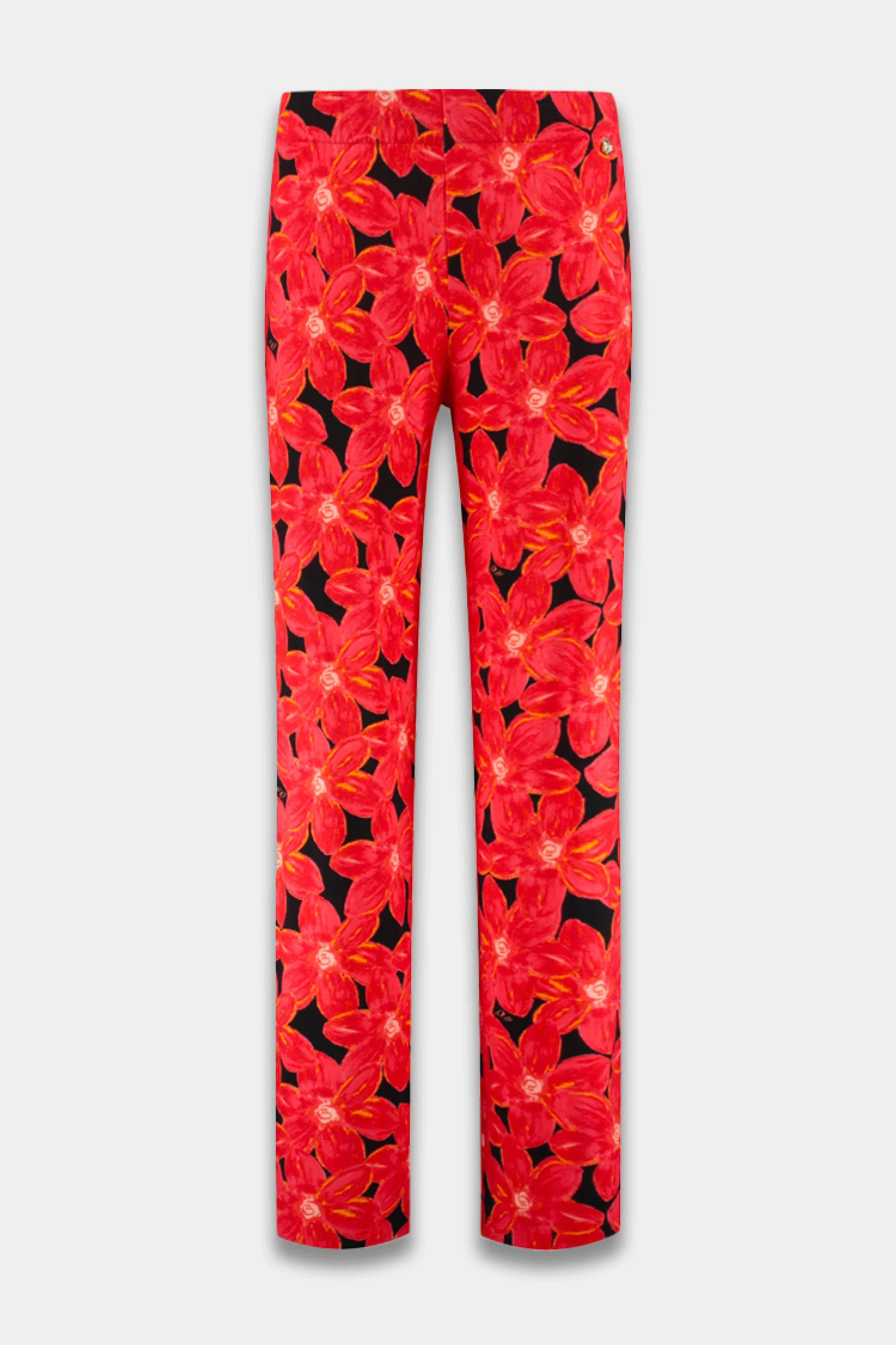 Broek Jane Spicy Red Flower SS25T102 - Image 3