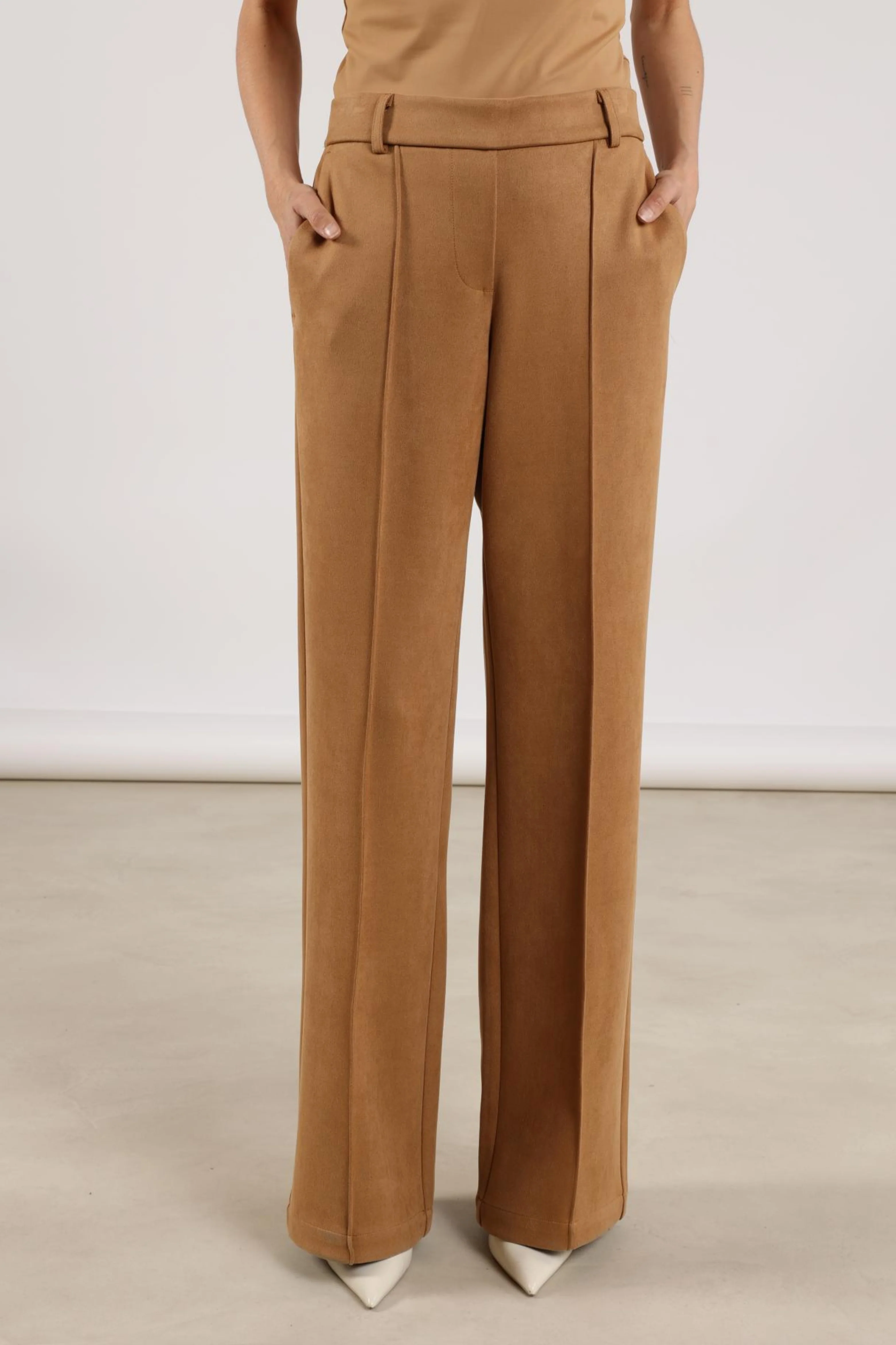 Broek Jill Scuba Camel NKS09008 - Image 2