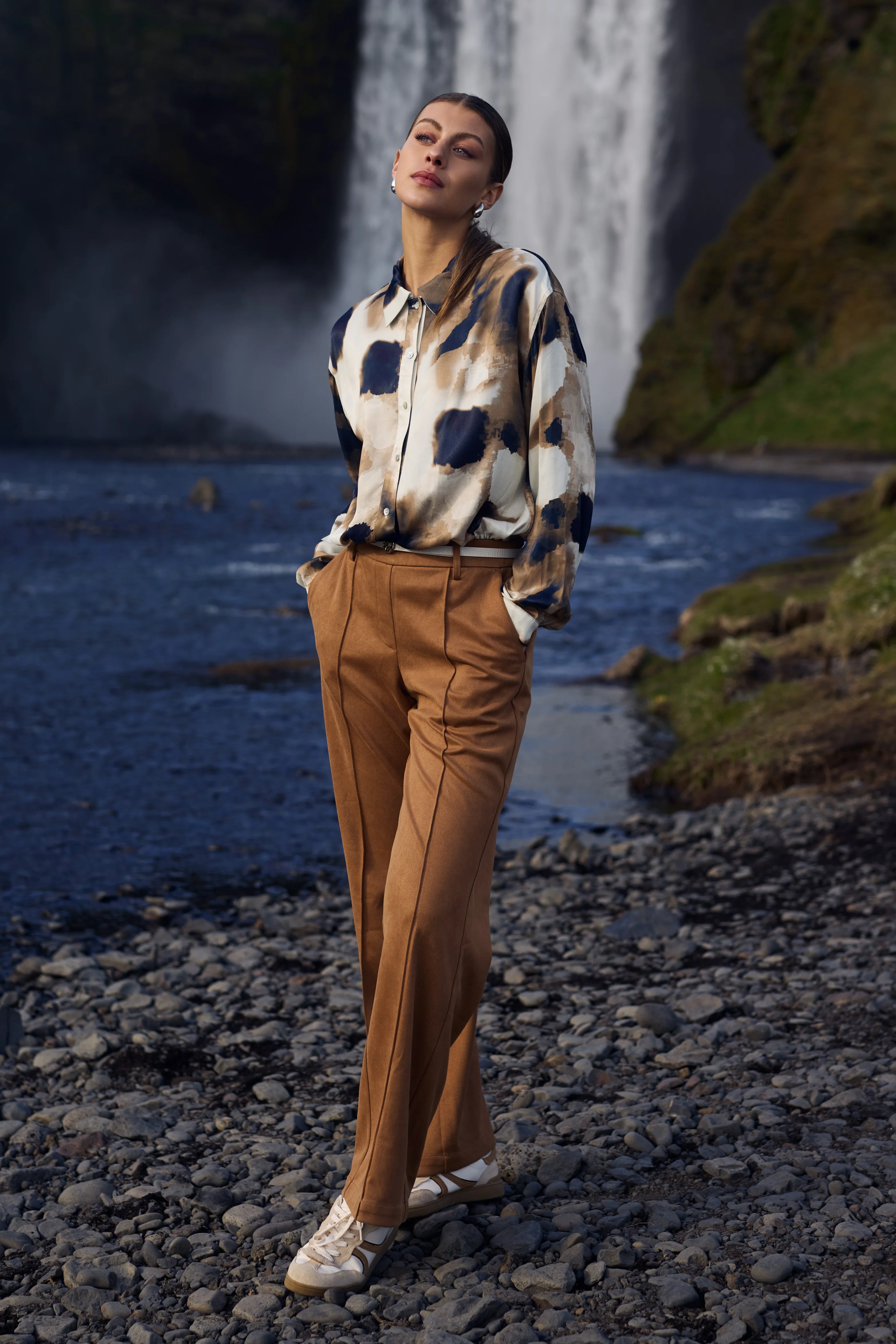 Broek Jill Scuba Camel NKS09008 - Image 3