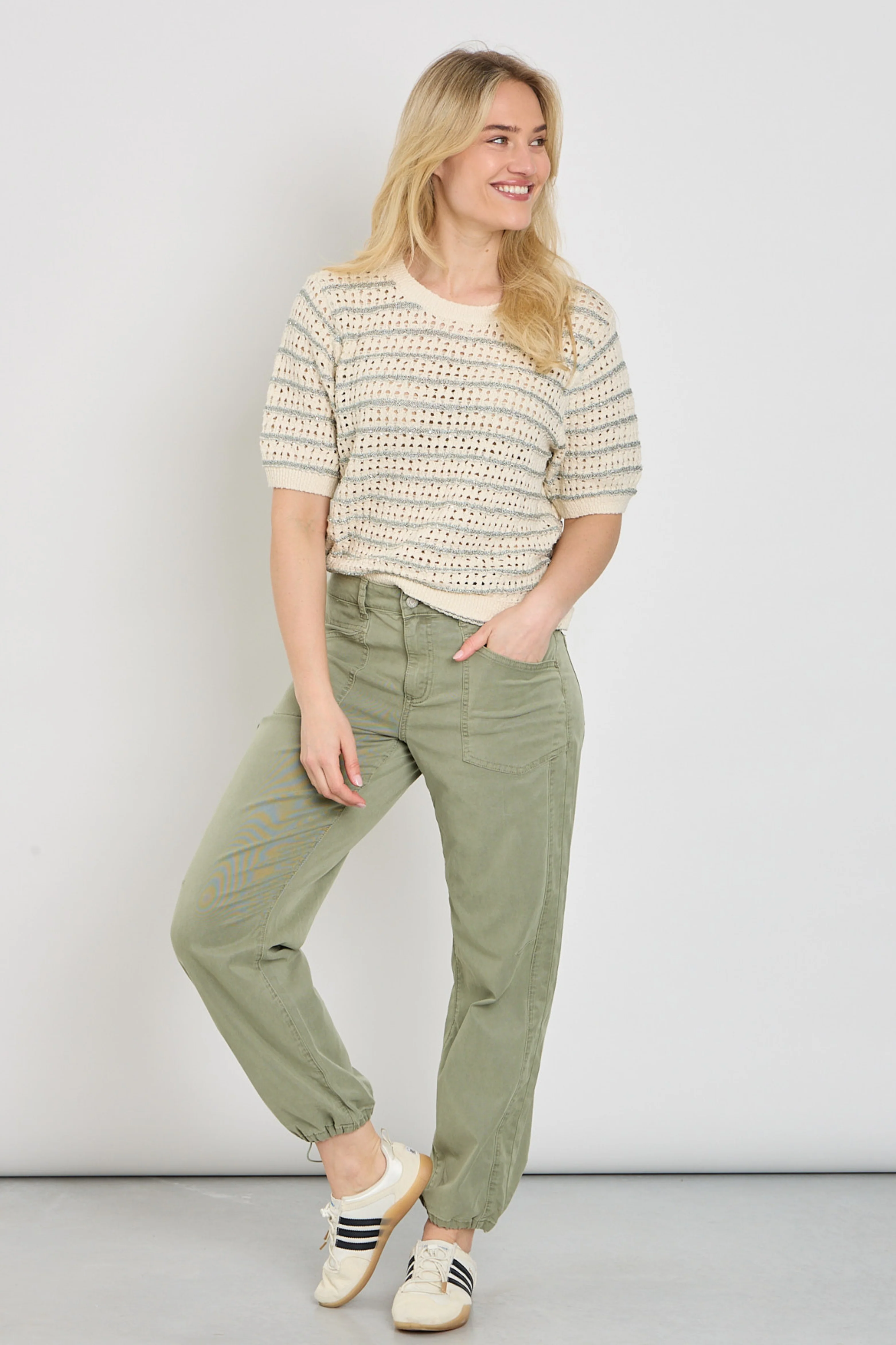 Broek Jules Lyocell Twill Light Khaki SRB4786 - Image 4