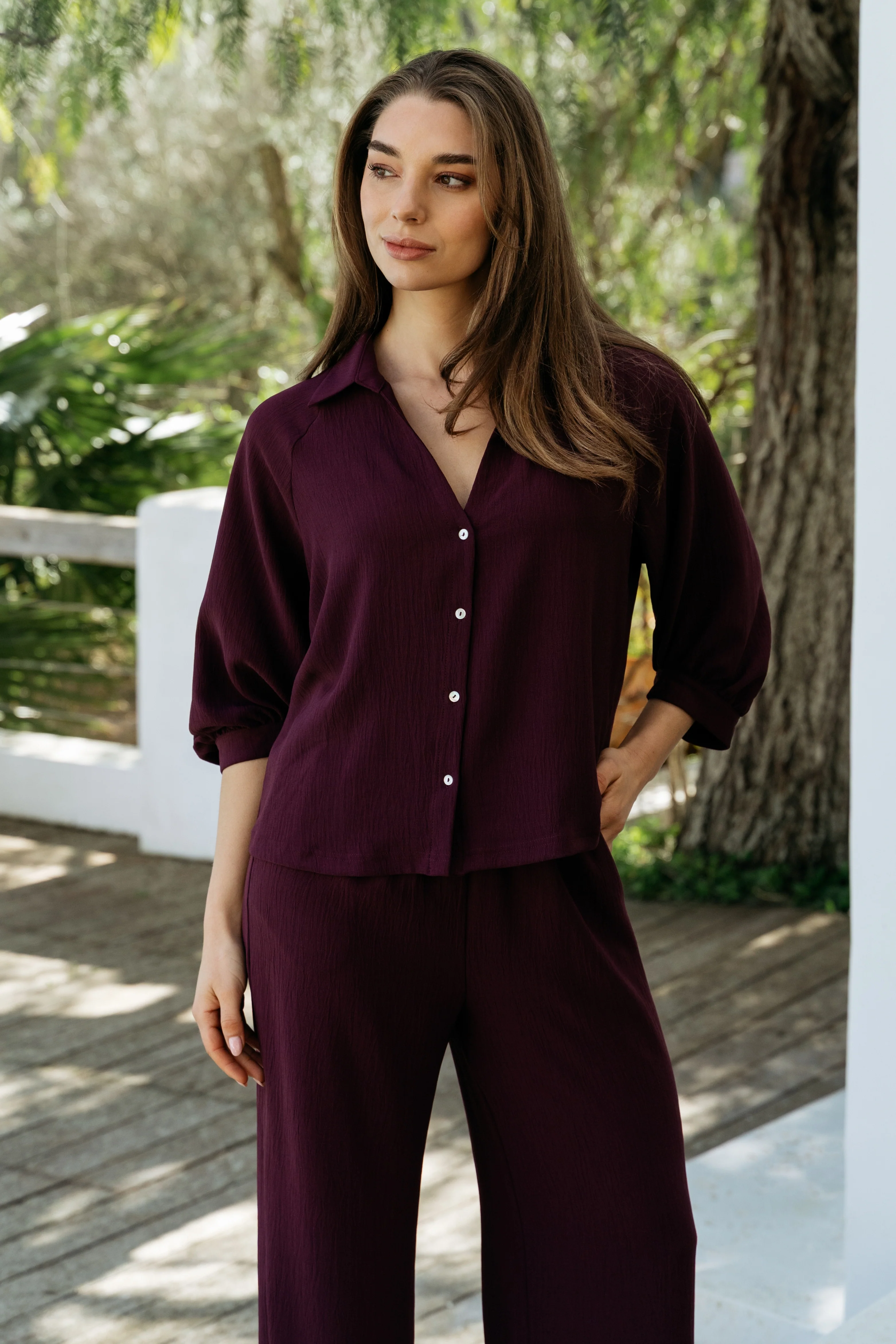 Broek Julie Plum PA443 - Image 6