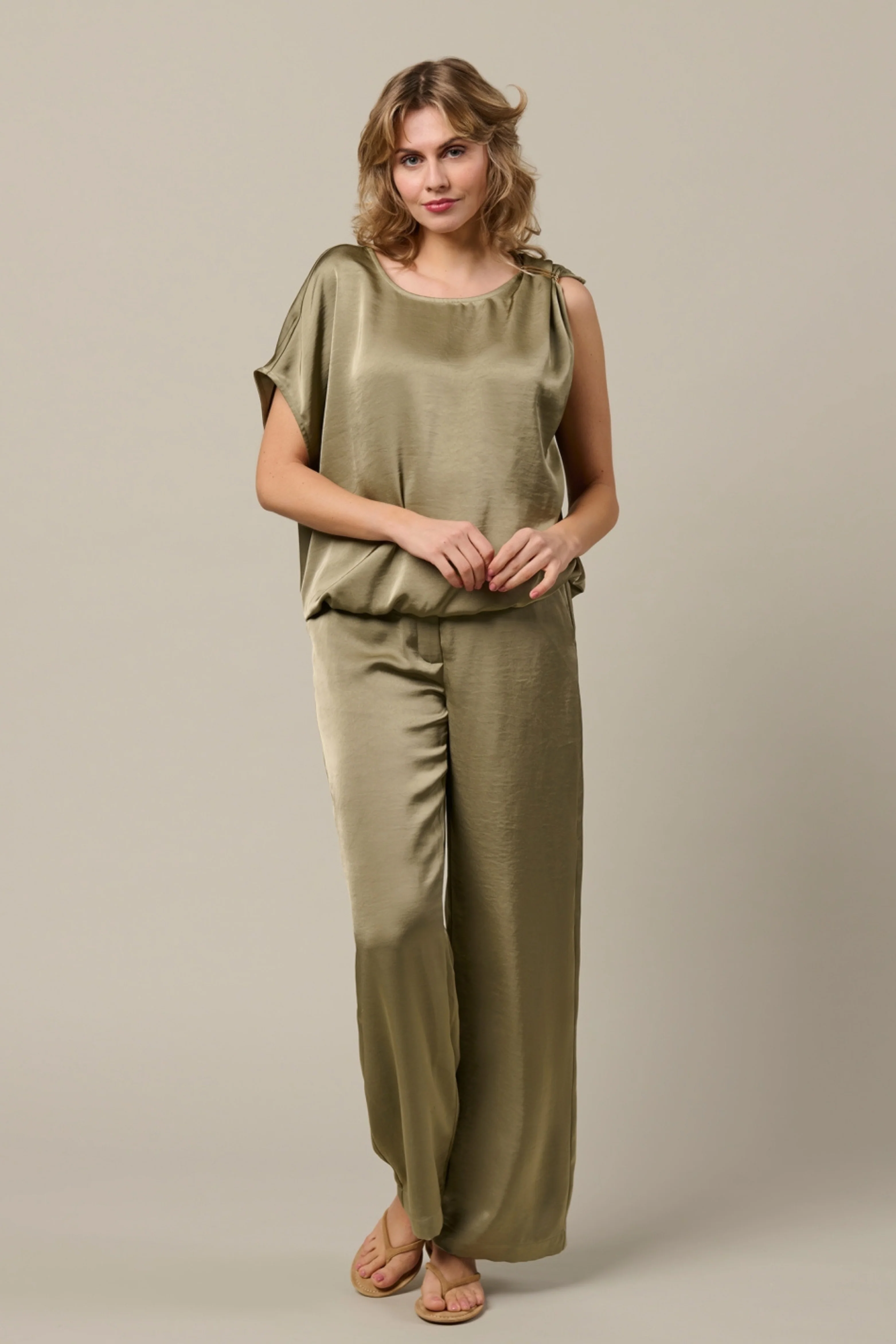 Broek Kirsten Khaki PA436 - Image 4