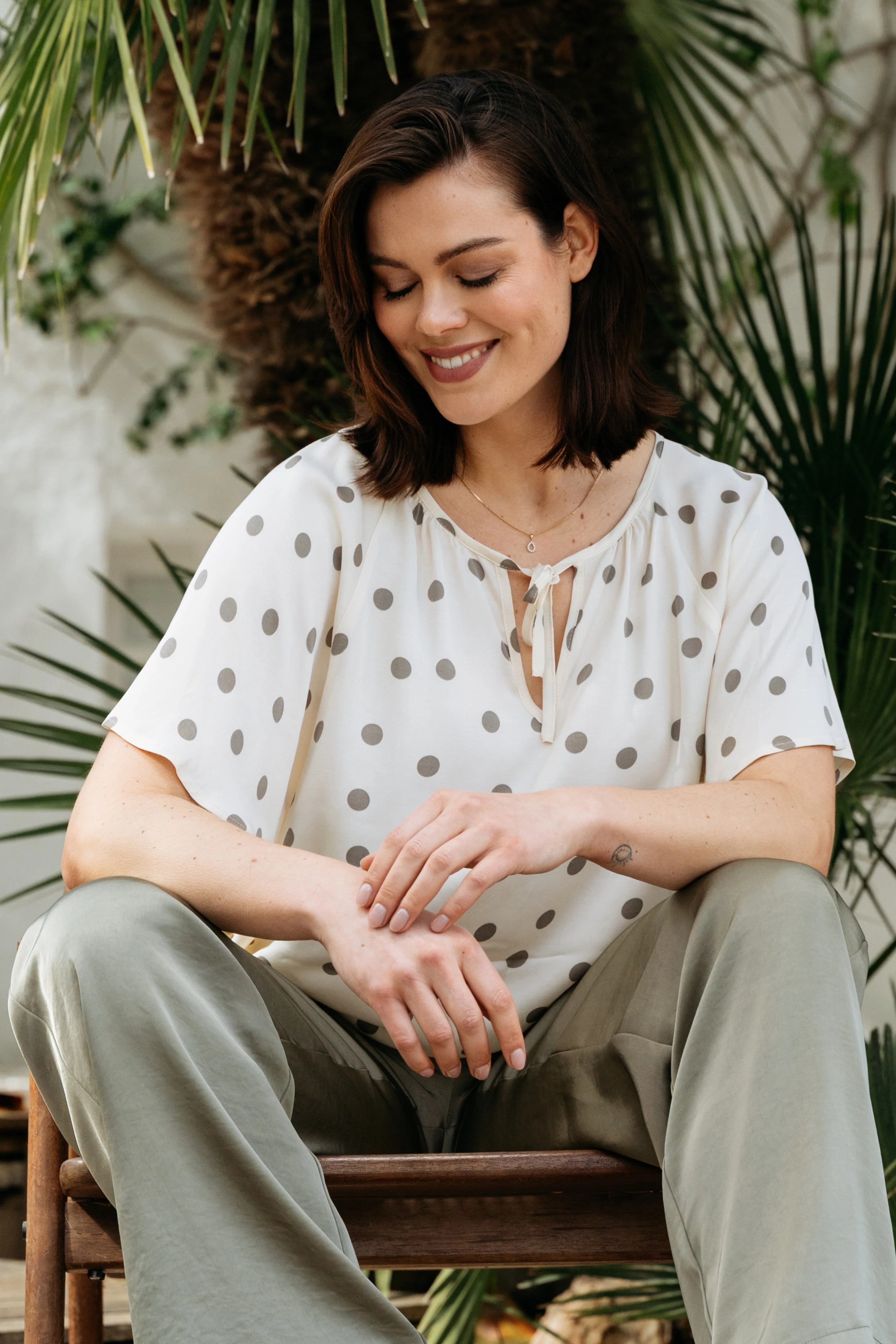 Broek Kirsten Khaki PA436 - Image 5