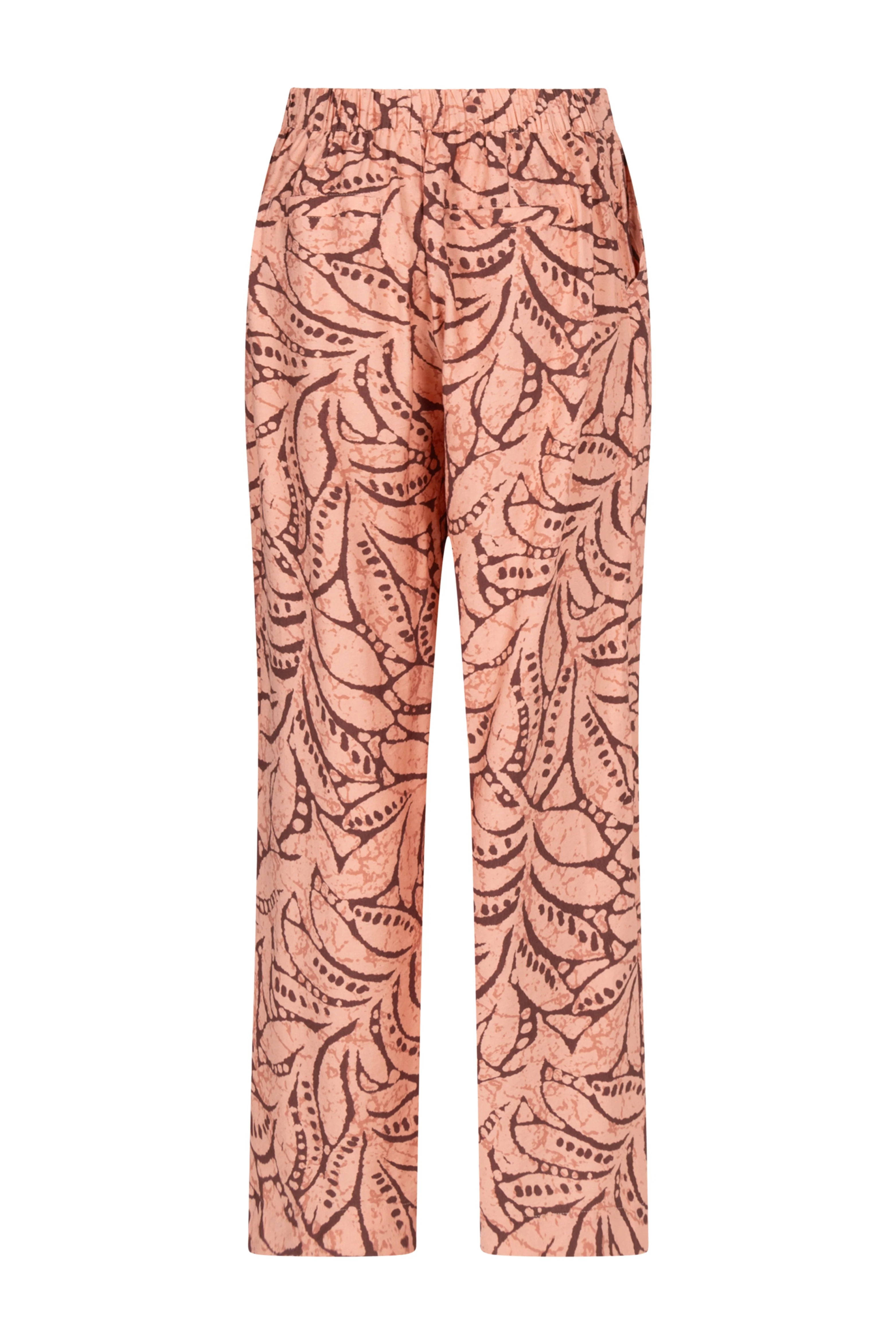 Broek Leaf Luxe Print Peach C17-20-101 3 - Image 6