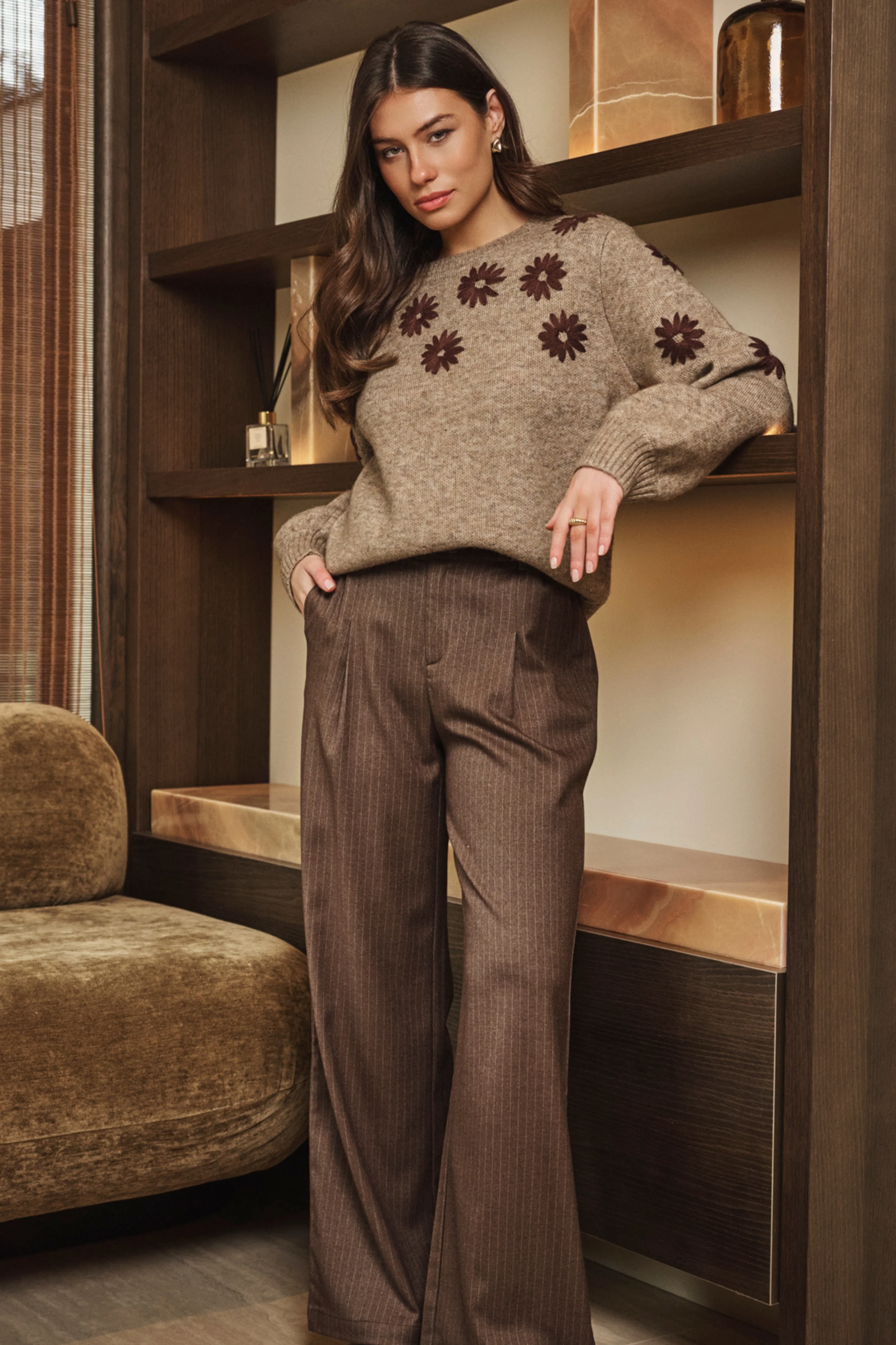 Broek Malala Dark Brown