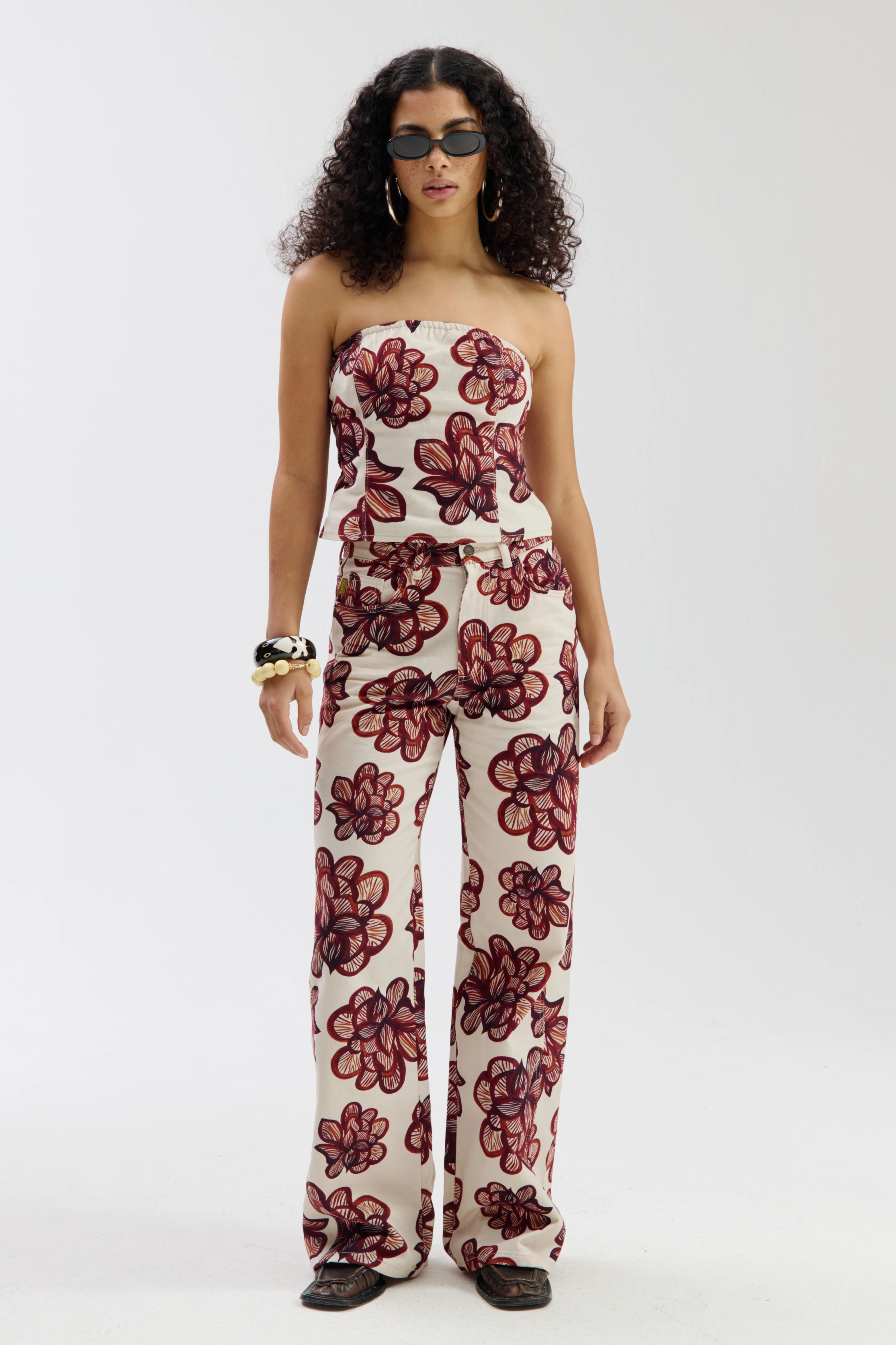 Broek Mayra Desert Flower Ecru SS6D104 - Image 2