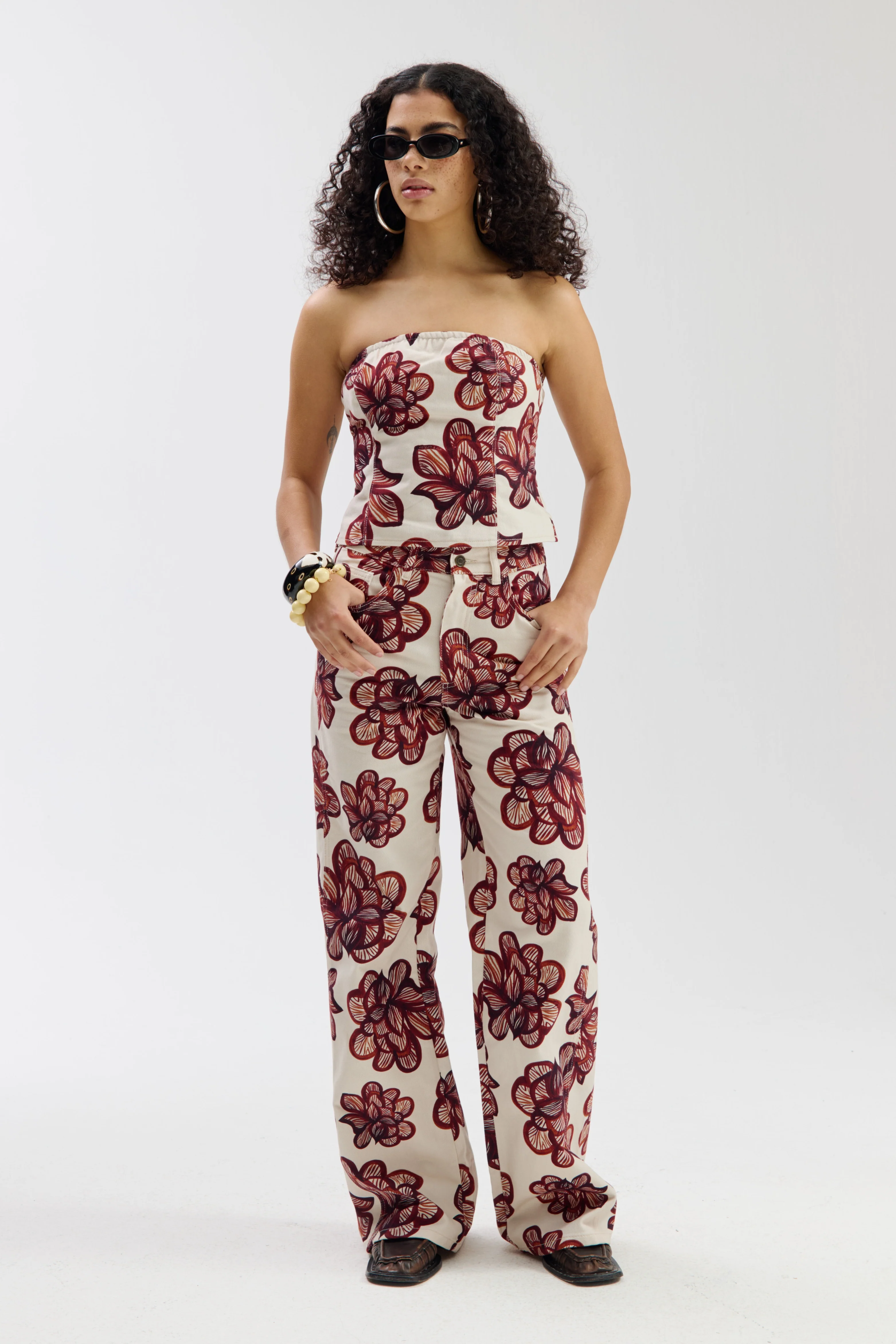 Broek Mayra Desert Flower Ecru SS6D104 - Image 7