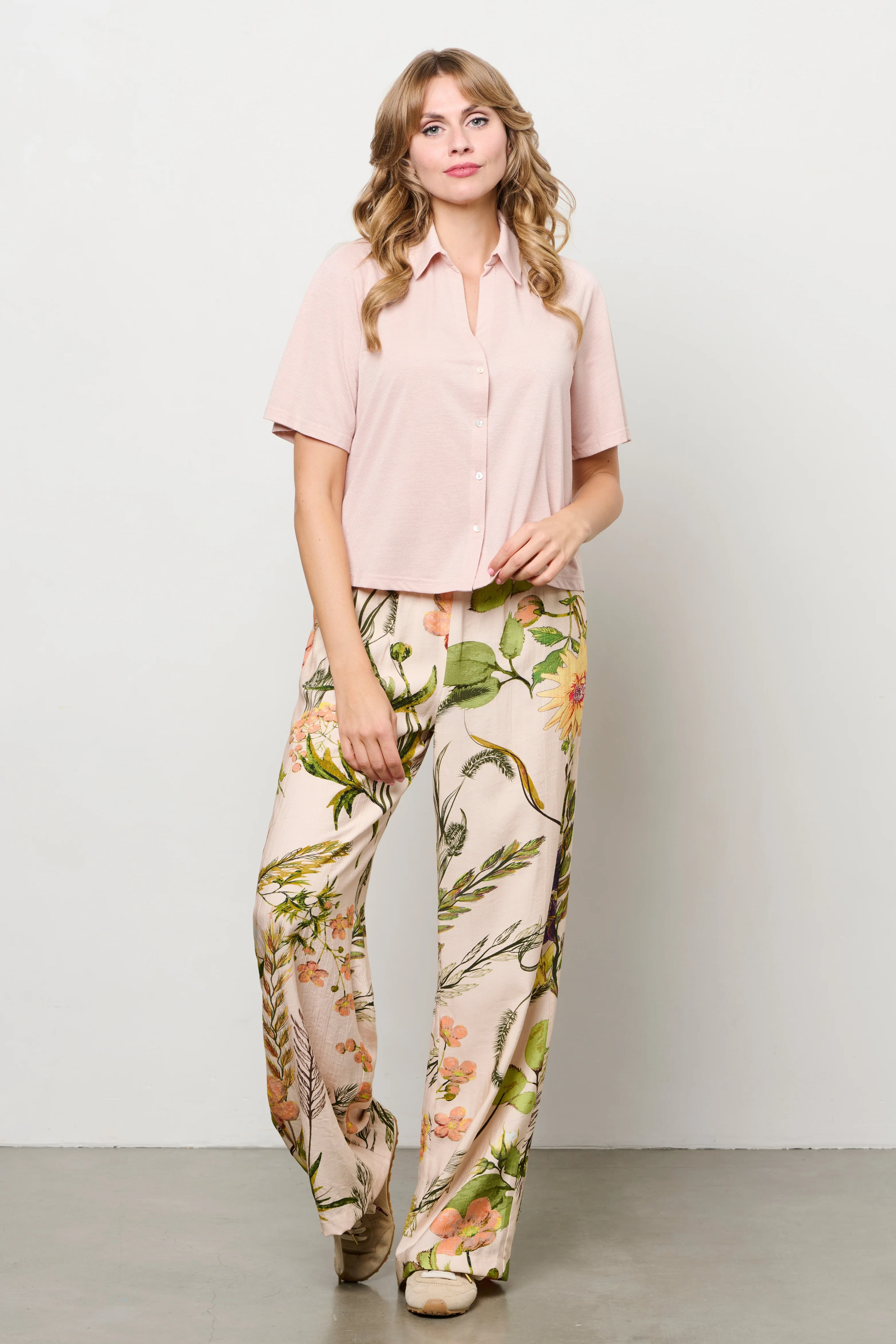 Broek Nadine Flower Powder Pink Multi PA431 - Image 6