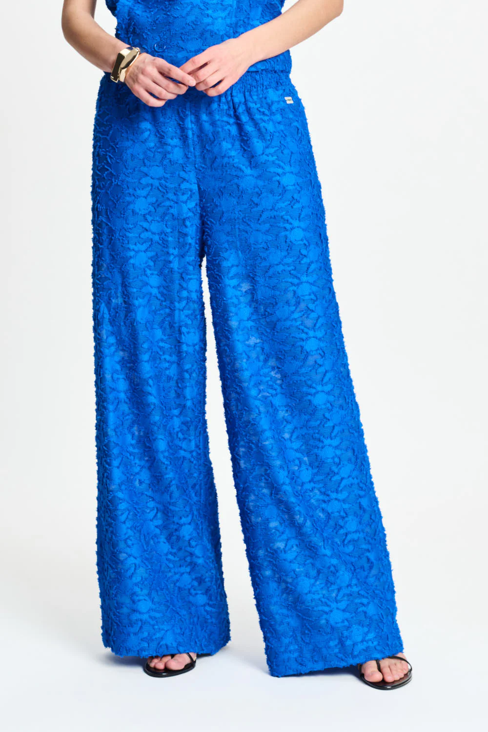 Broek Ocean Blue Jacquard SP9566 - Image 2