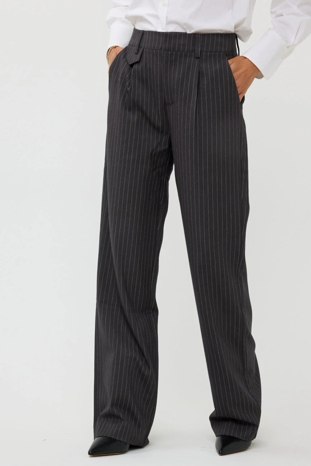 Broek pinstripe dark grey W24.10701