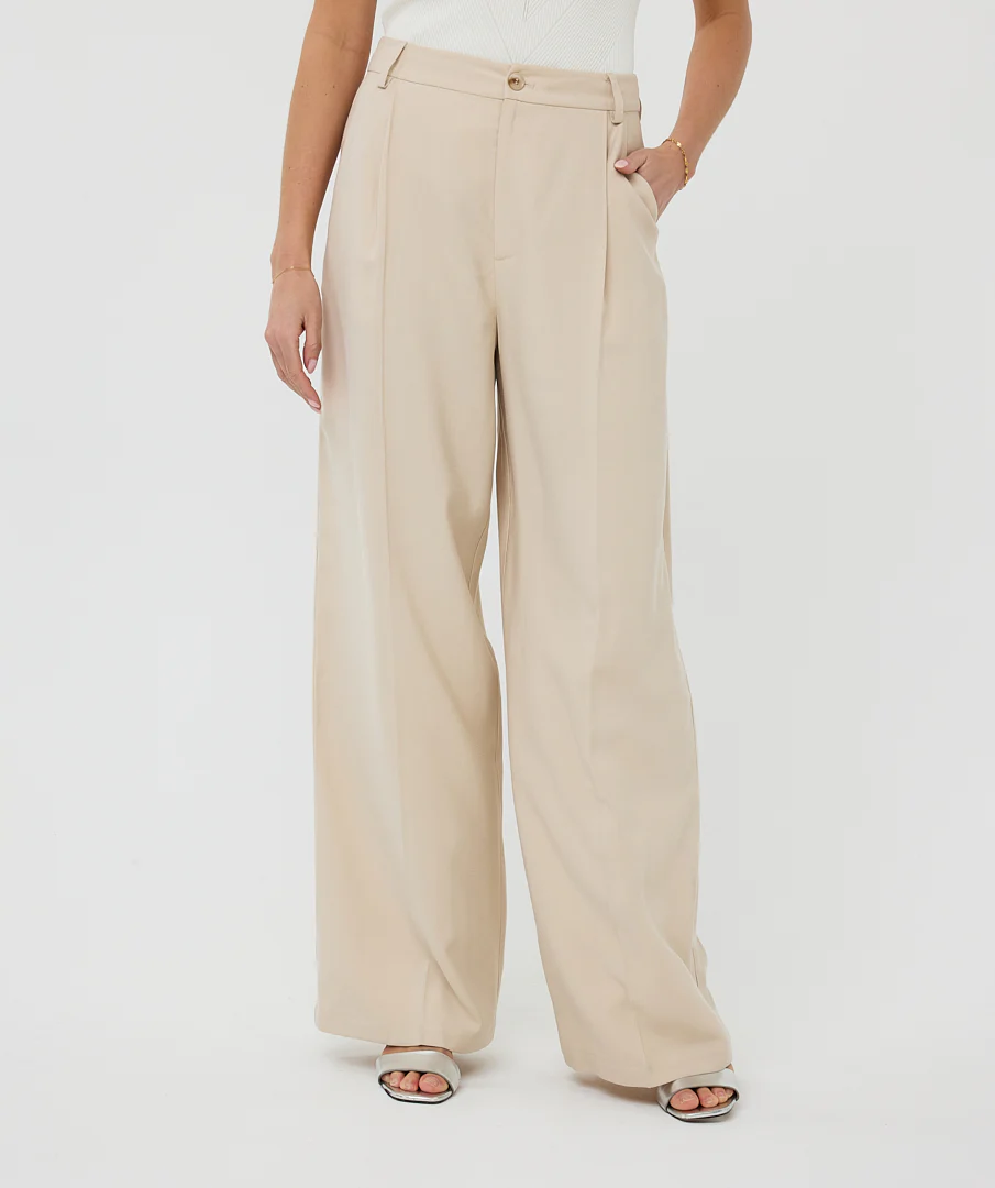 Broek Pleat Light Sand HS25.10221 - Image 6