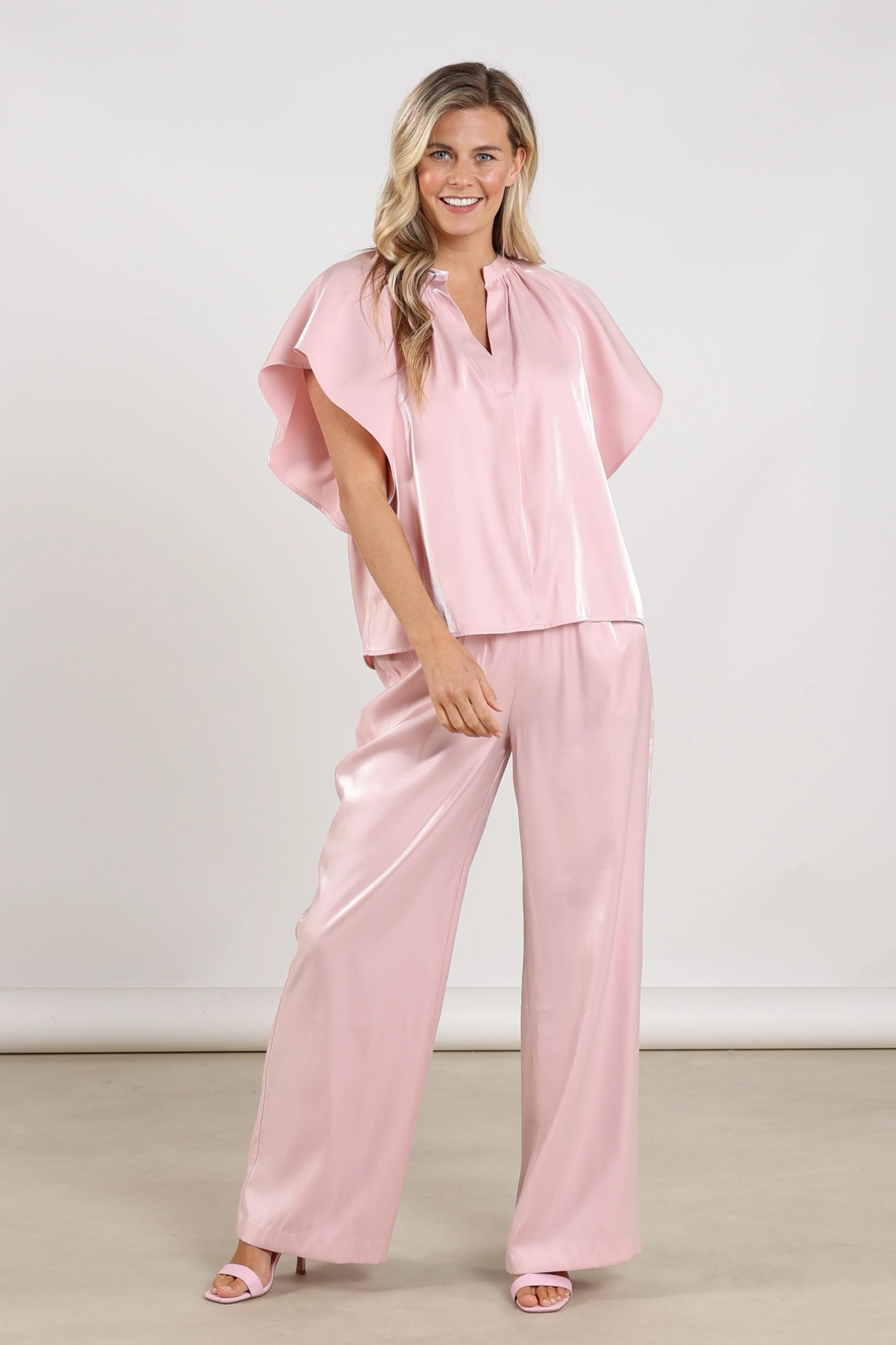 Broek Rubi Shiny Blush NKS09059 - Image 2