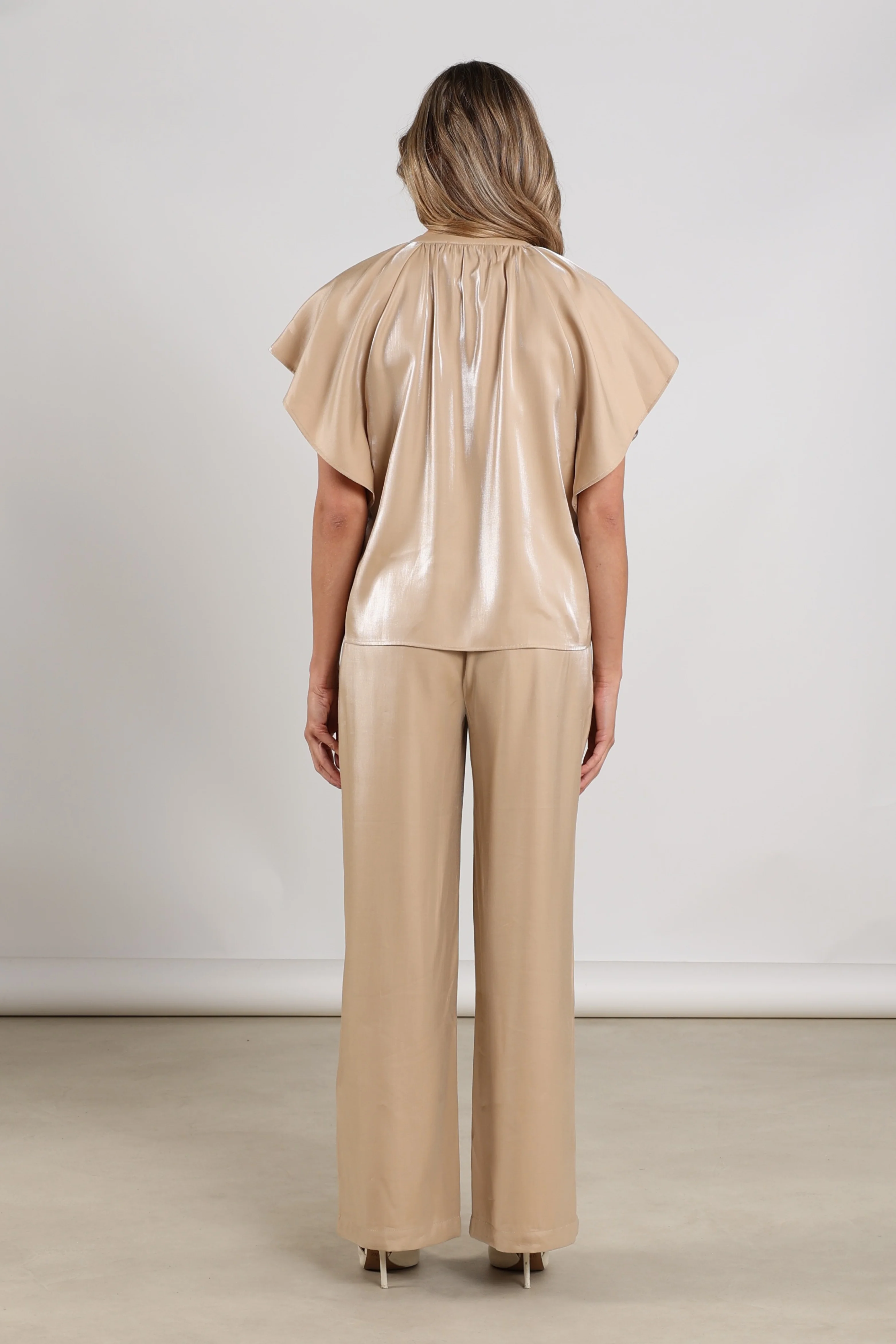 Broek Rubi Shiny Sand NKS09059 - Image 13