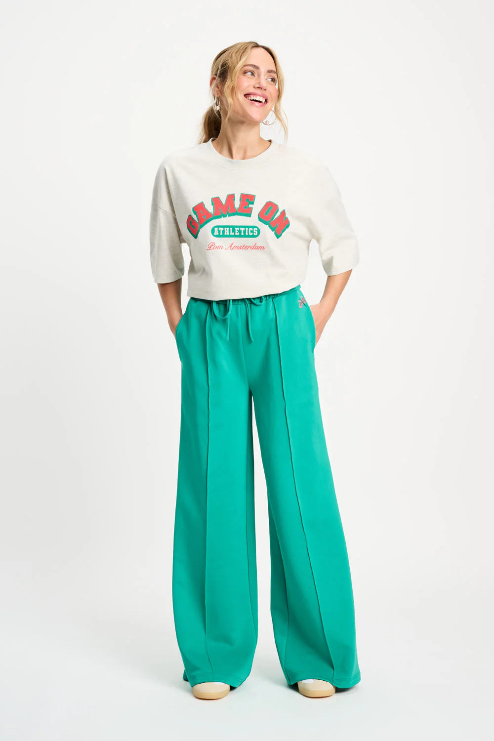 Broek Stripe Wander Green SP9476