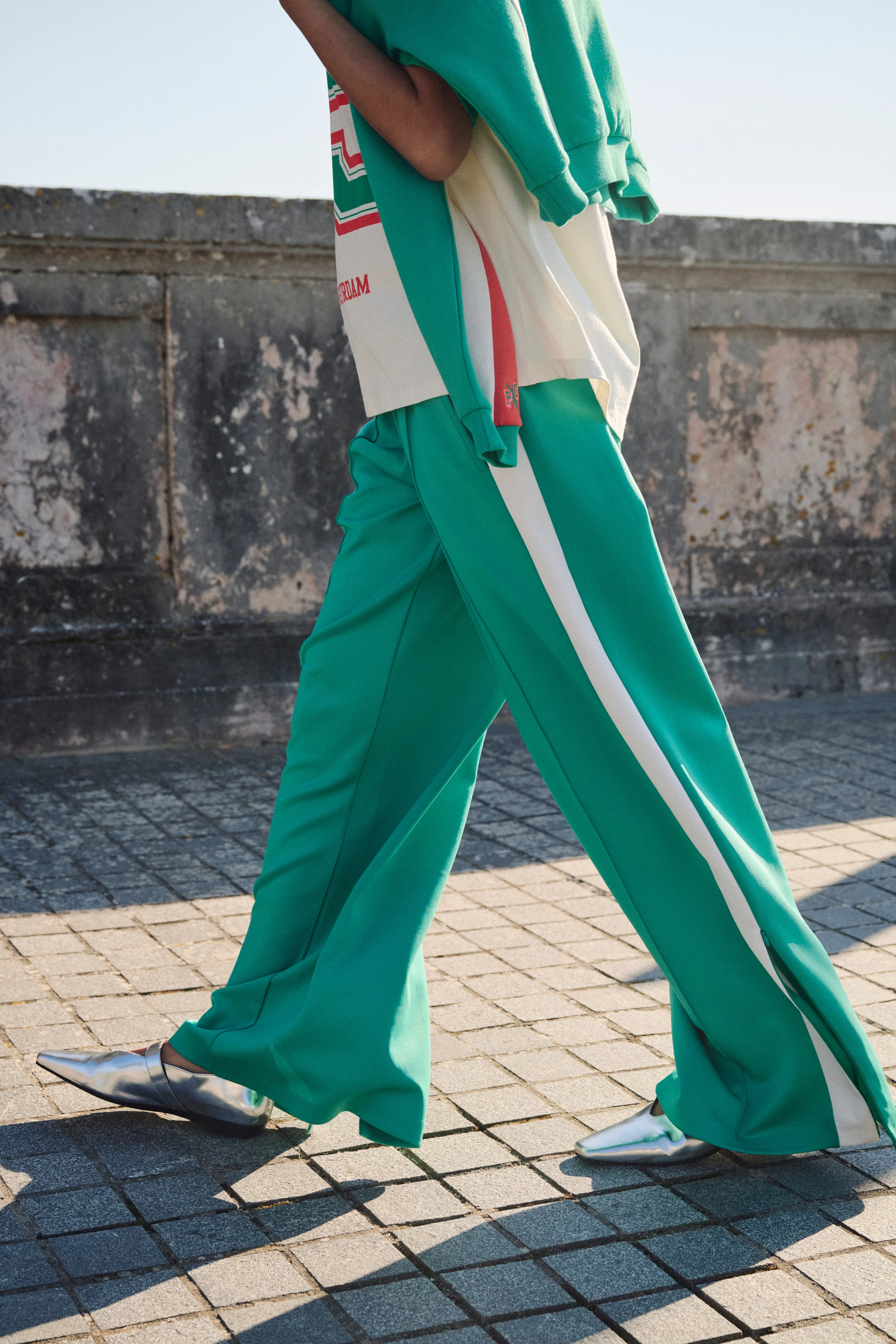 Broek Stripe Wander Green SP9476 - Image 3