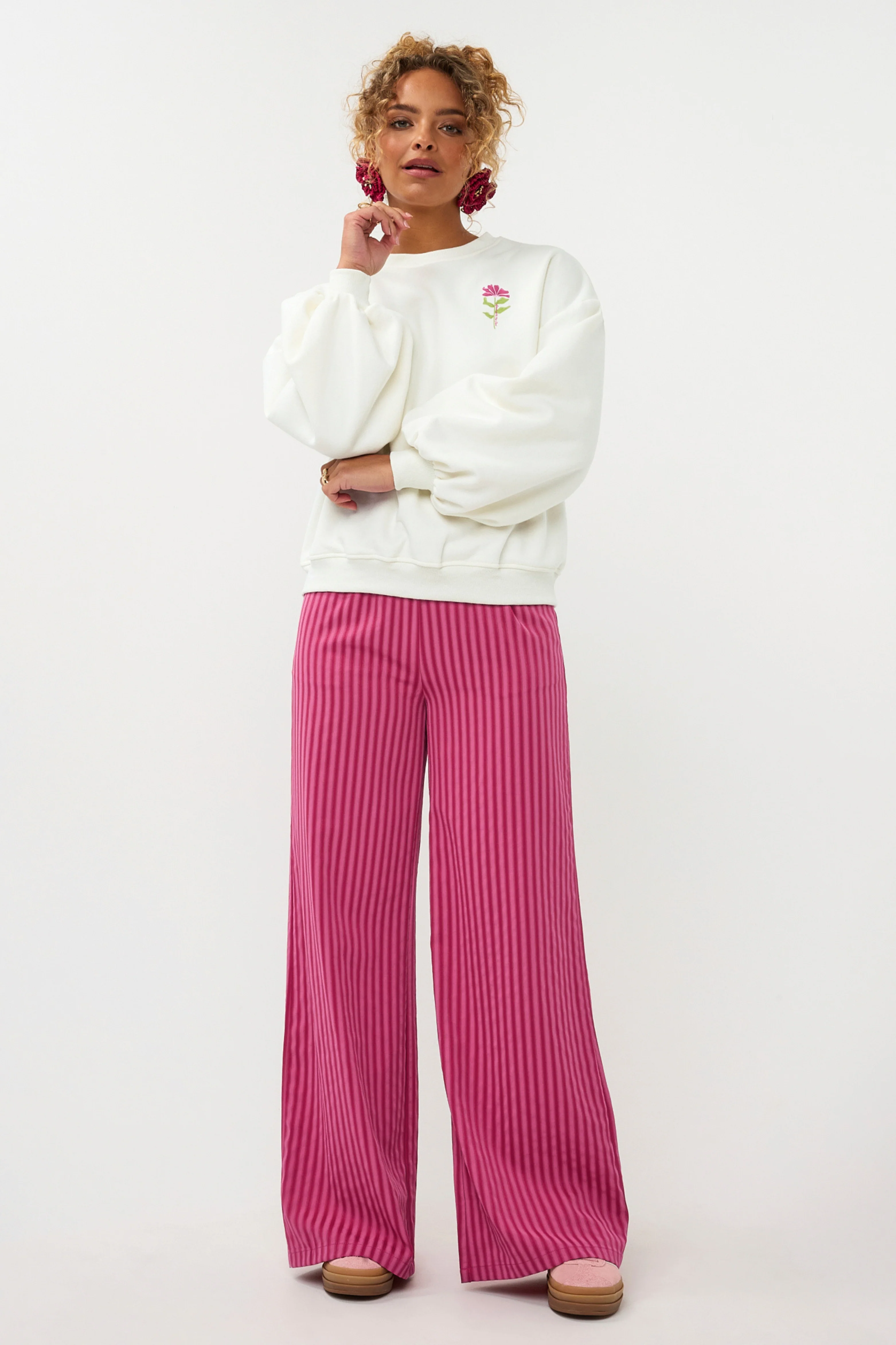 Broek Thirza Berry Pink - Image 3