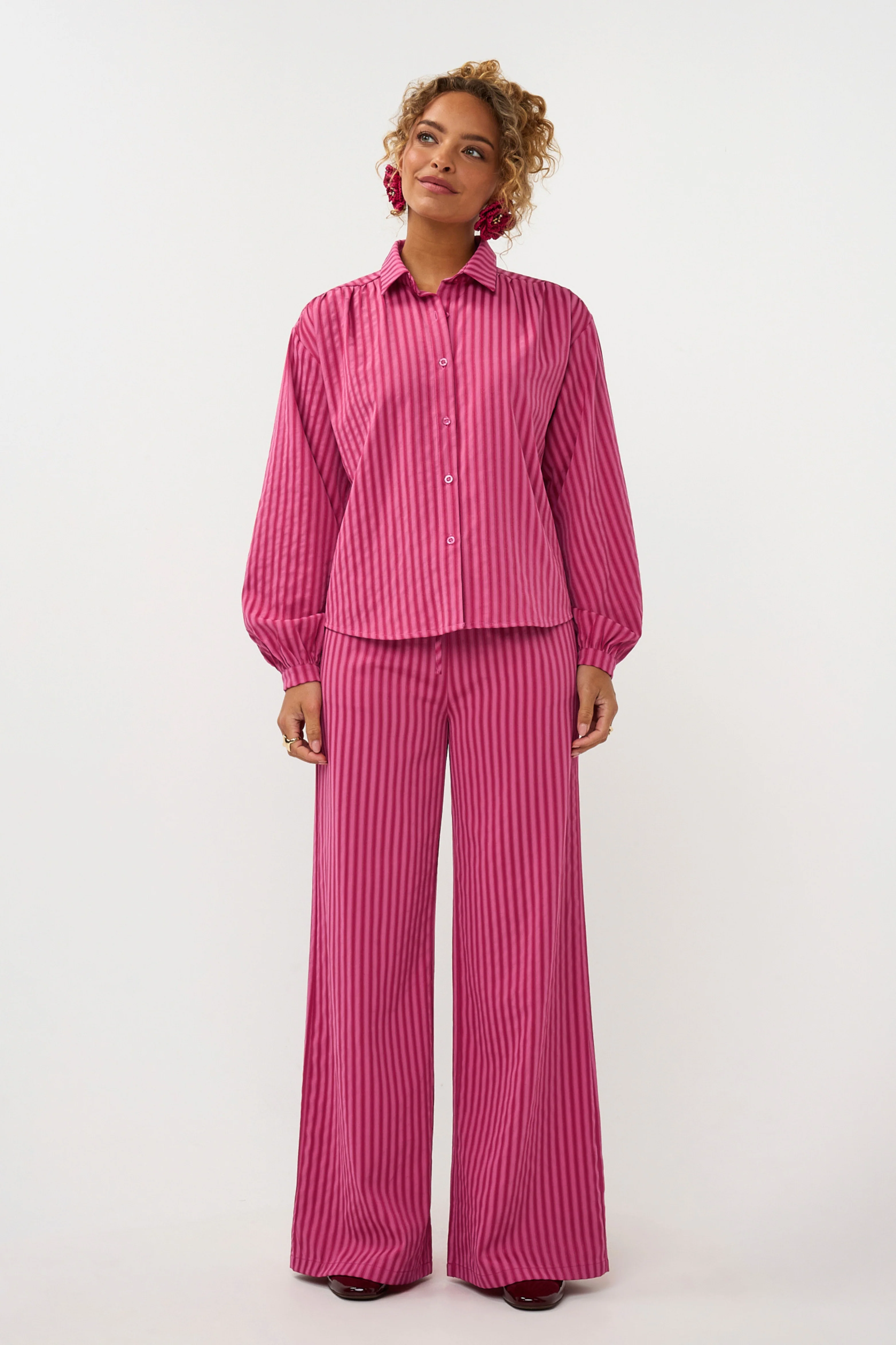 Broek Thirza Berry Pink Tall - Image 2