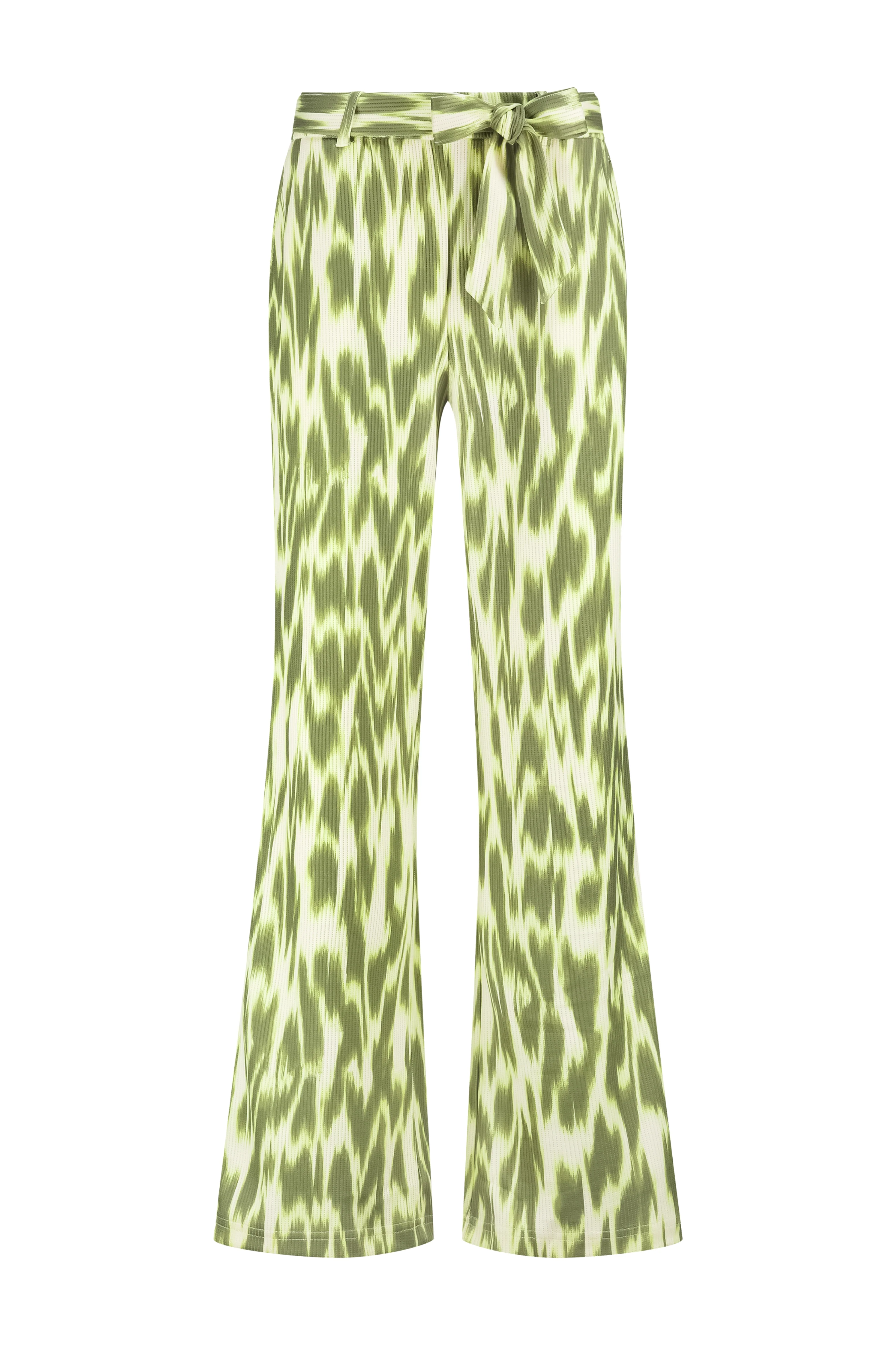Broek Wide Leg Green Fade Print Aloe C15-19-101 2 - Image 2