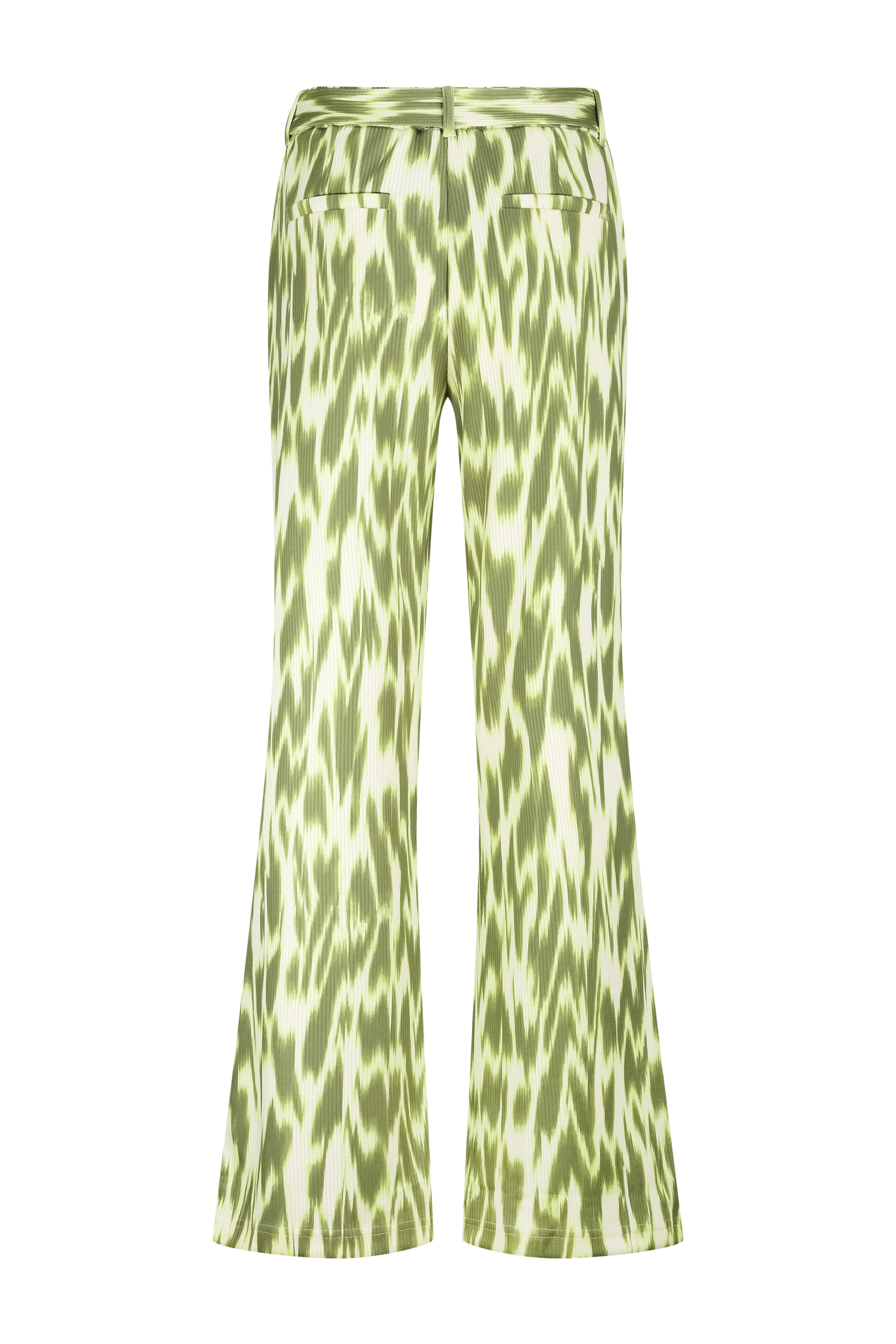 Broek Wide Leg Green Fade Print Aloe C15-19-101 2 - Image 4