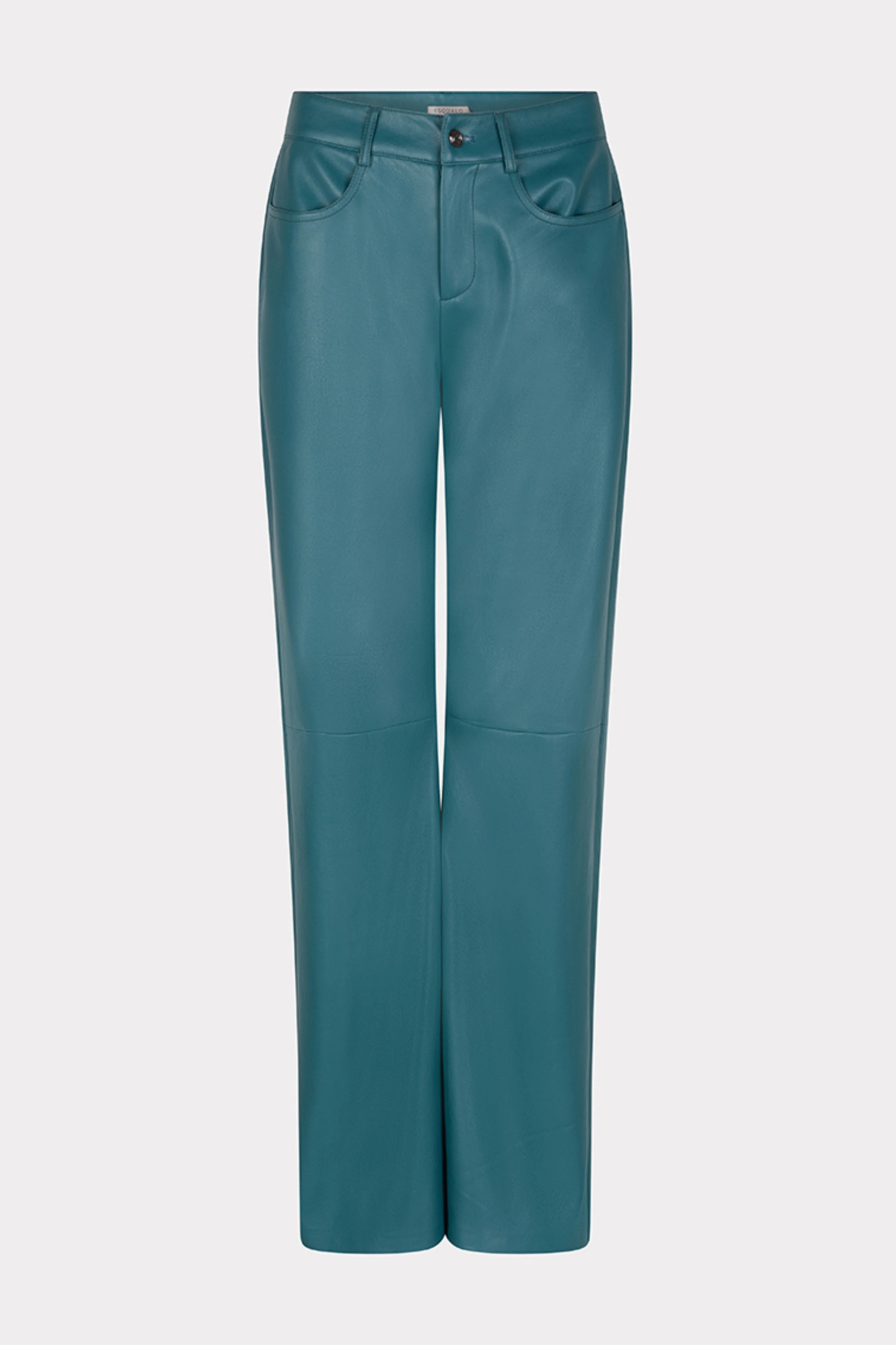 Broek Wide Leg PU Teal W25.11708 - Image 2
