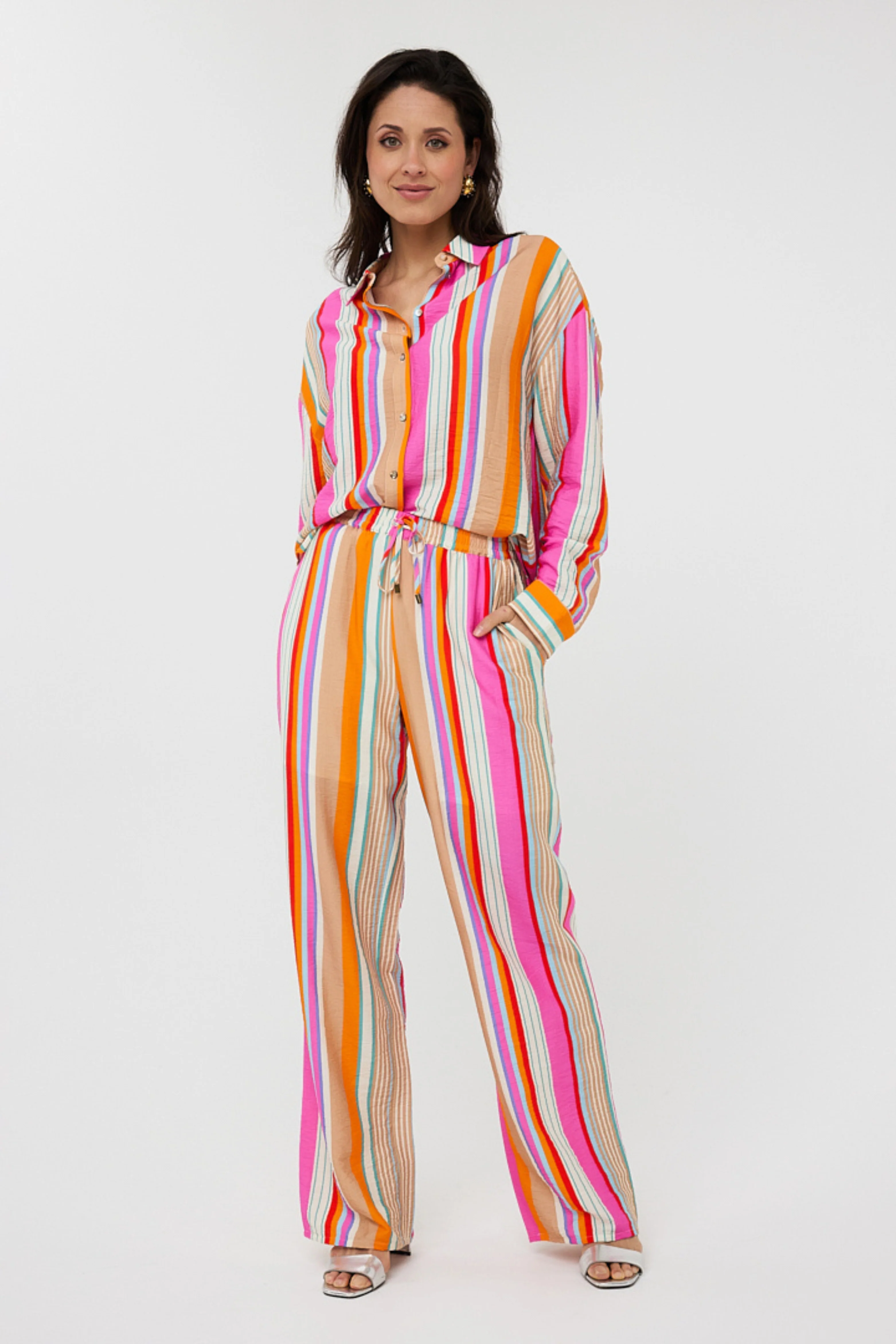 Broek Wide Striped Print HS25.15201 - Image 3