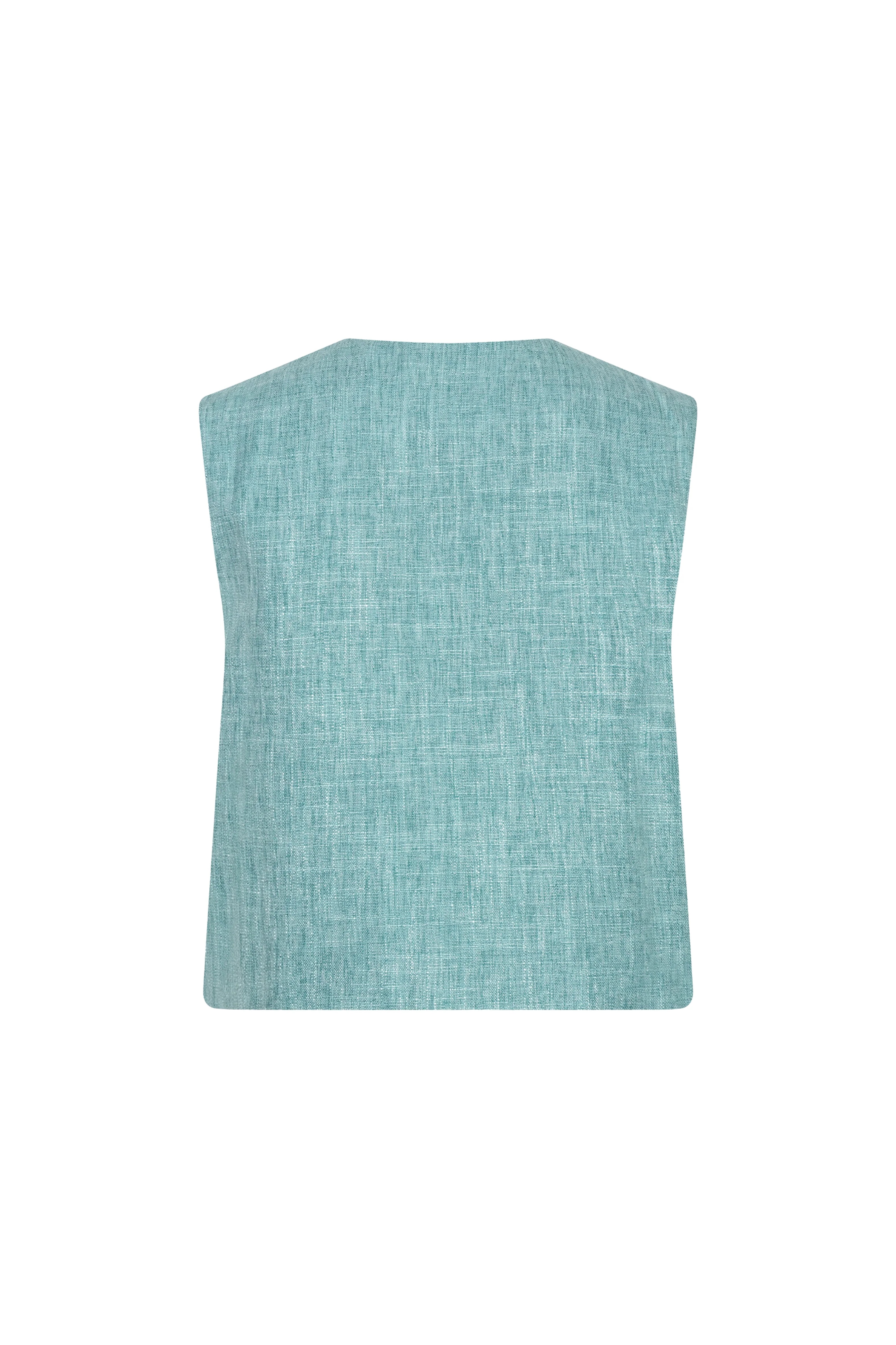 Gilet Amanda Turquoise Melange - Image 3