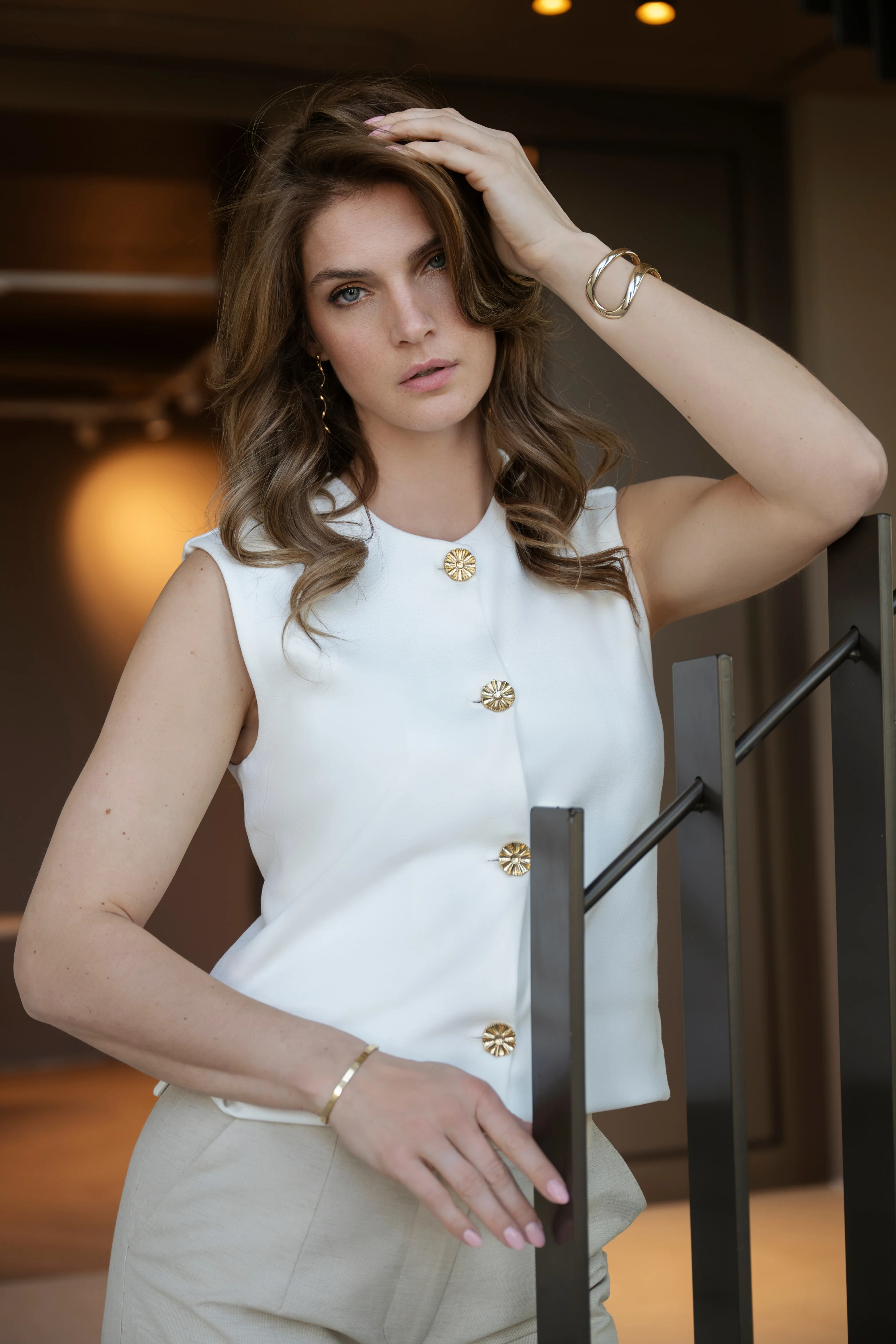 Gilet Cato Offwhite