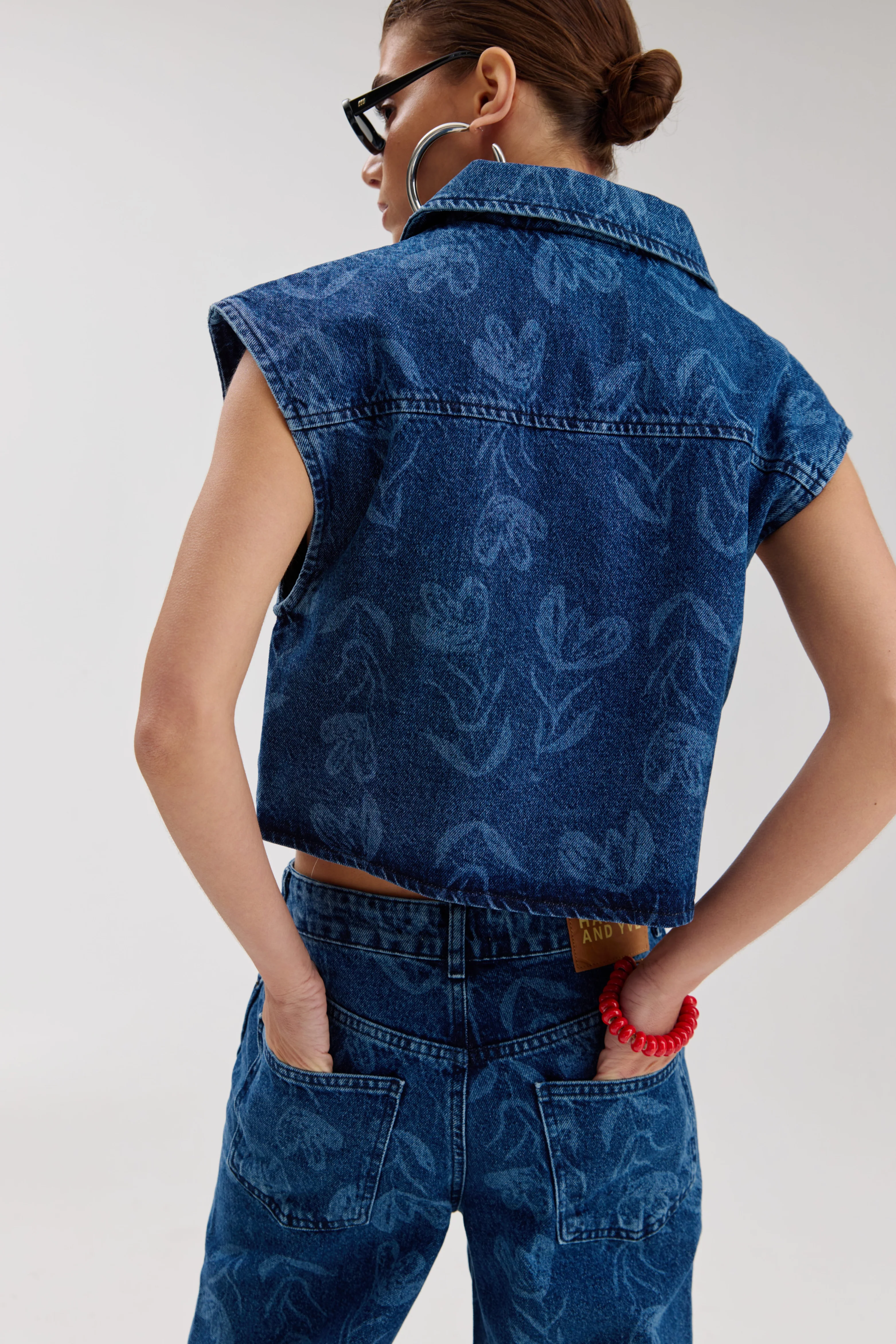 Gilet Esmee Mid Blue SS6D203 - Image 6