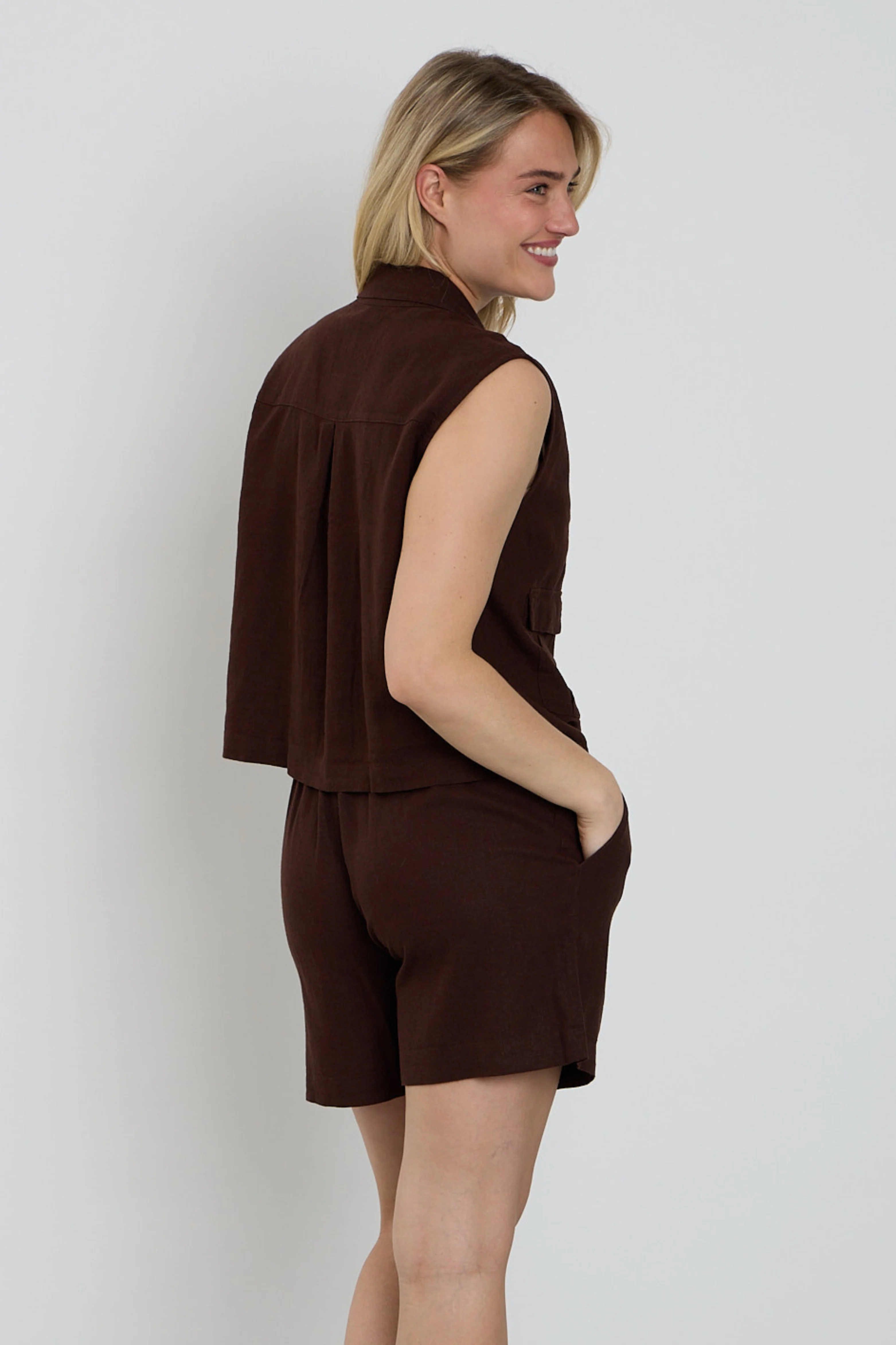 Gilet Fqlava Coffee Bean 208323 - Image 4