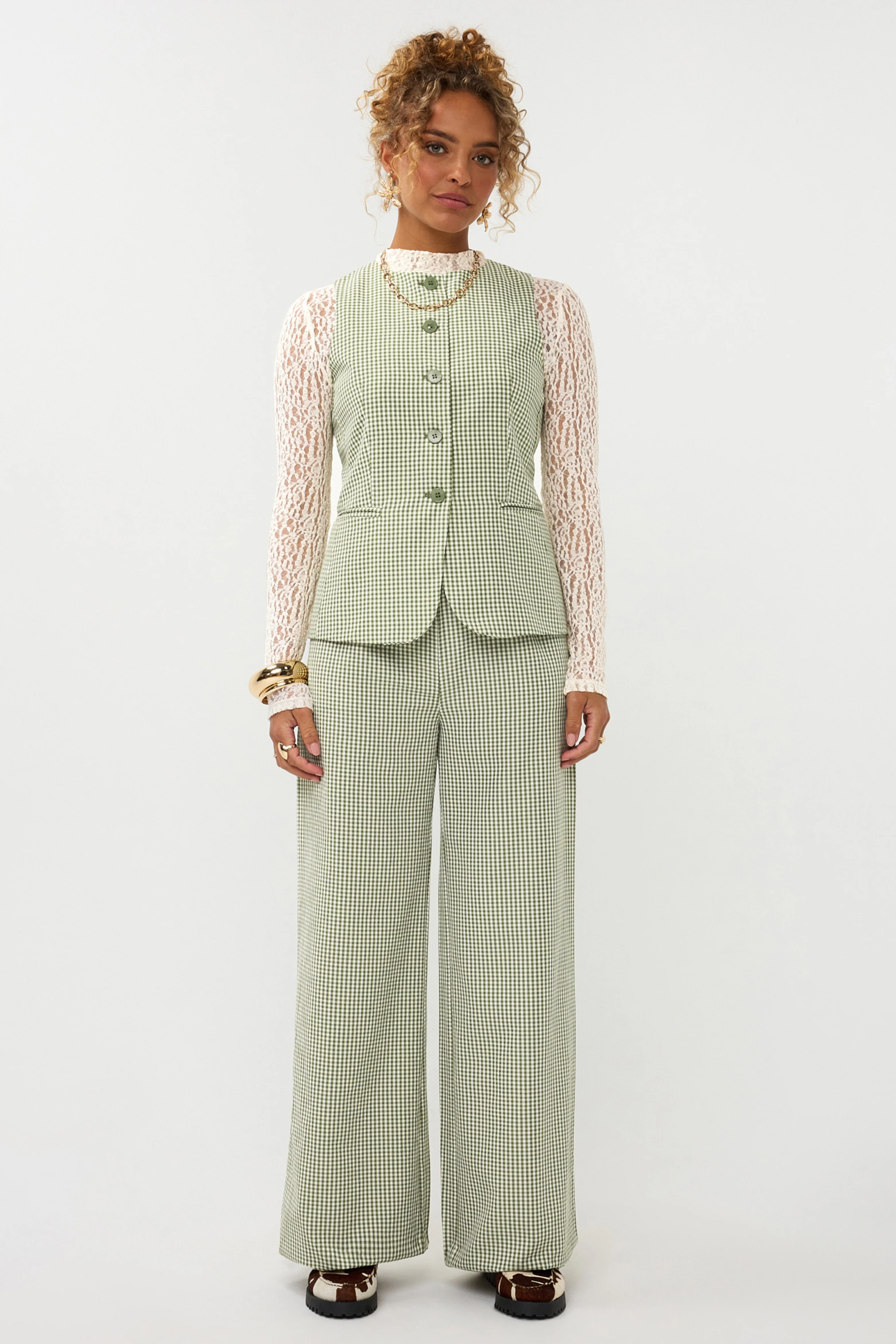 Gilet Jette Green Check - Image 4
