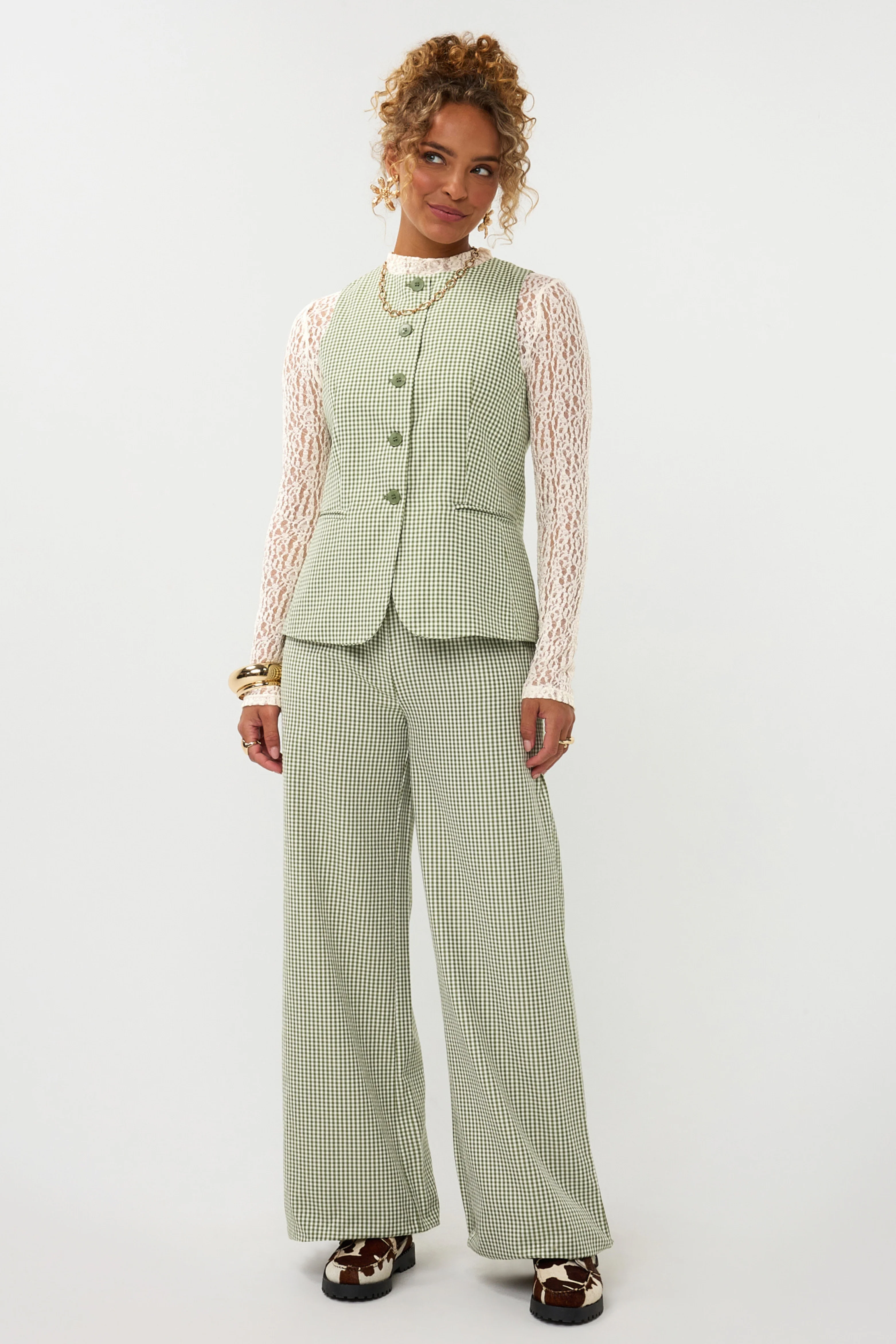 Gilet Jette Green Check - Image 7