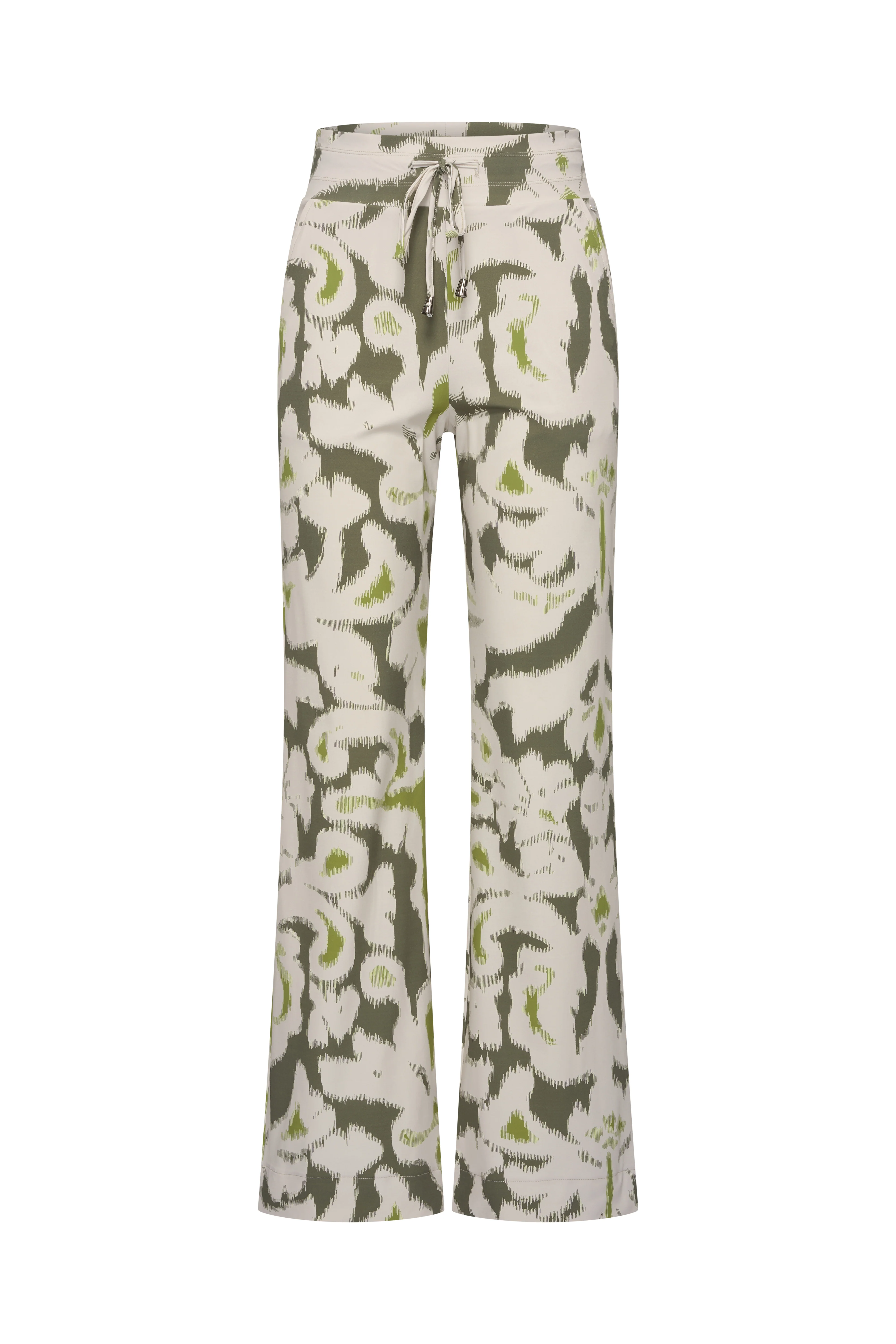 Heavy Travel Broek Ikat Ornaments Print Olive 202136 - Image 2