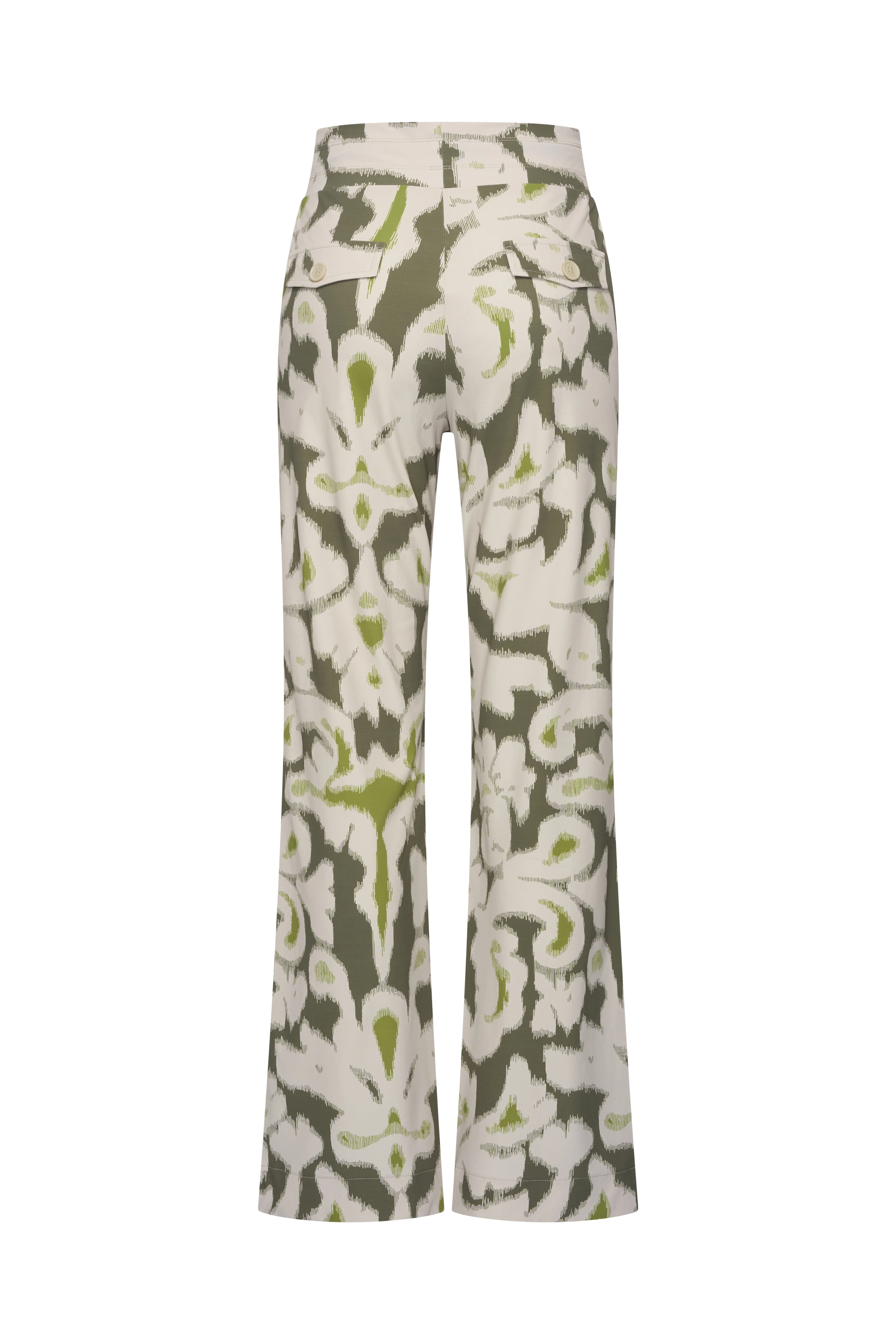 Heavy Travel Broek Ikat Ornaments Print Olive 202136 - Image 3