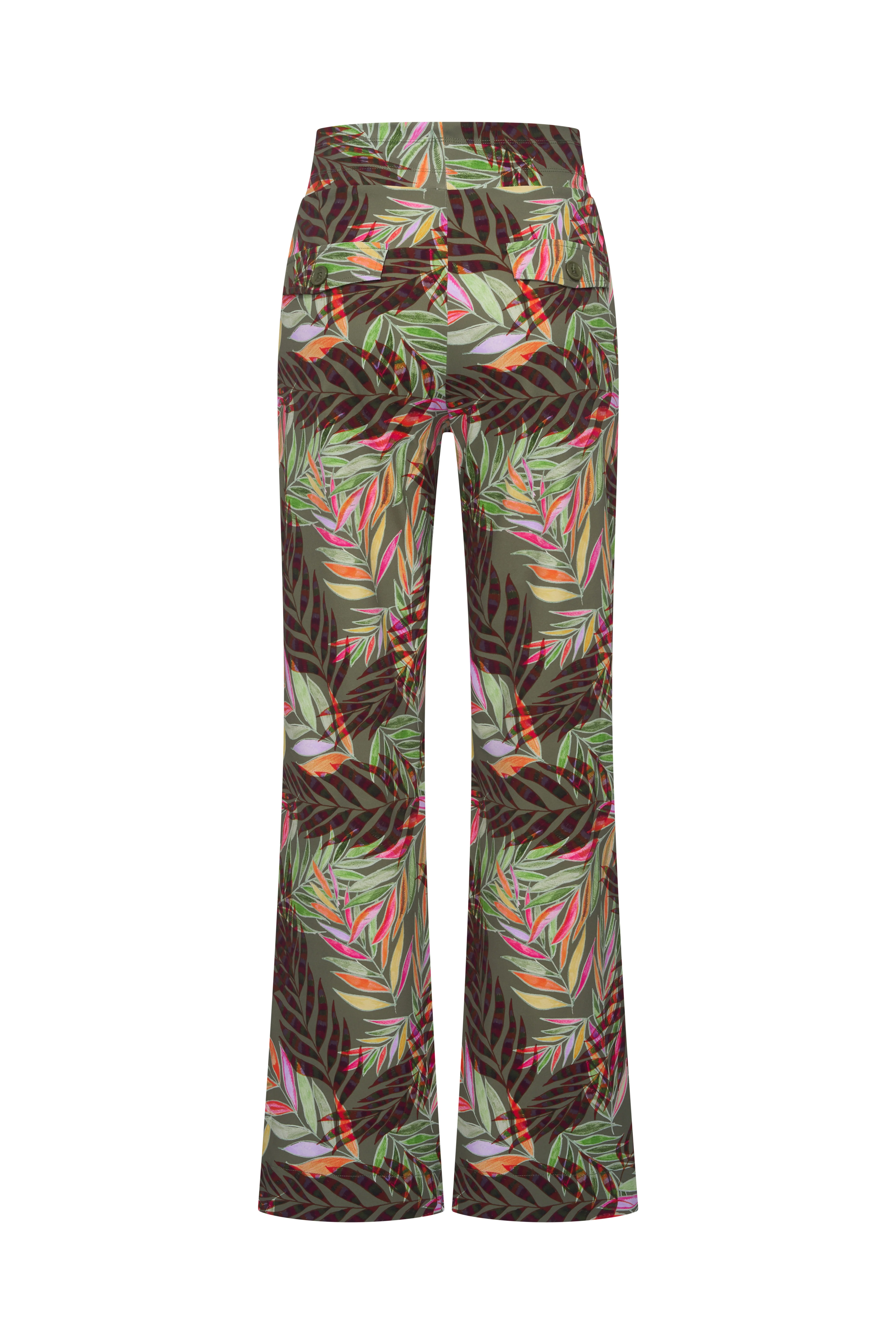 Heavy Travel Broek Pencil Branches Print Olive 202136 - Image 4