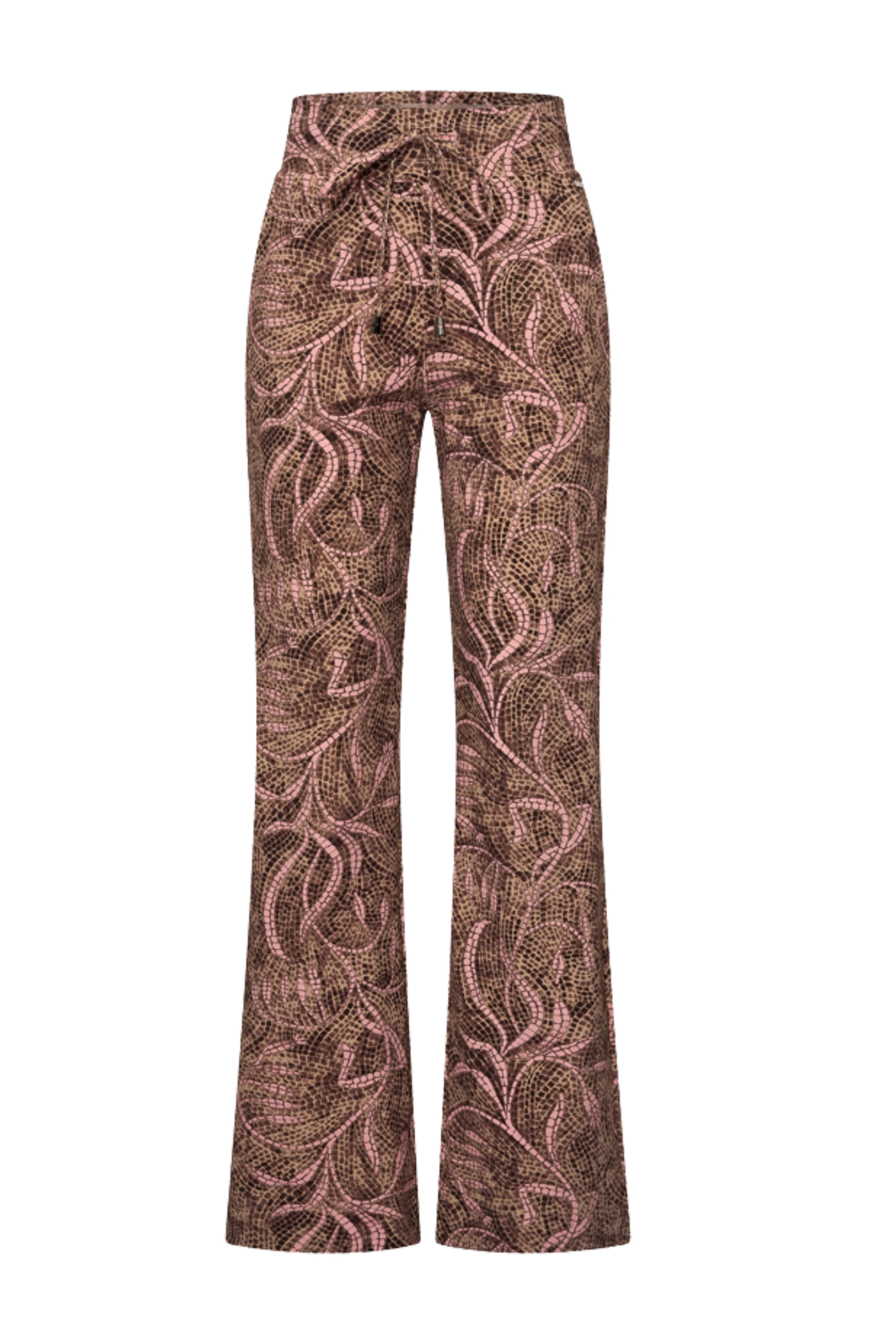 Heavy Travel Broek Twilight Twigs Print Espresso 202136 - Image 2