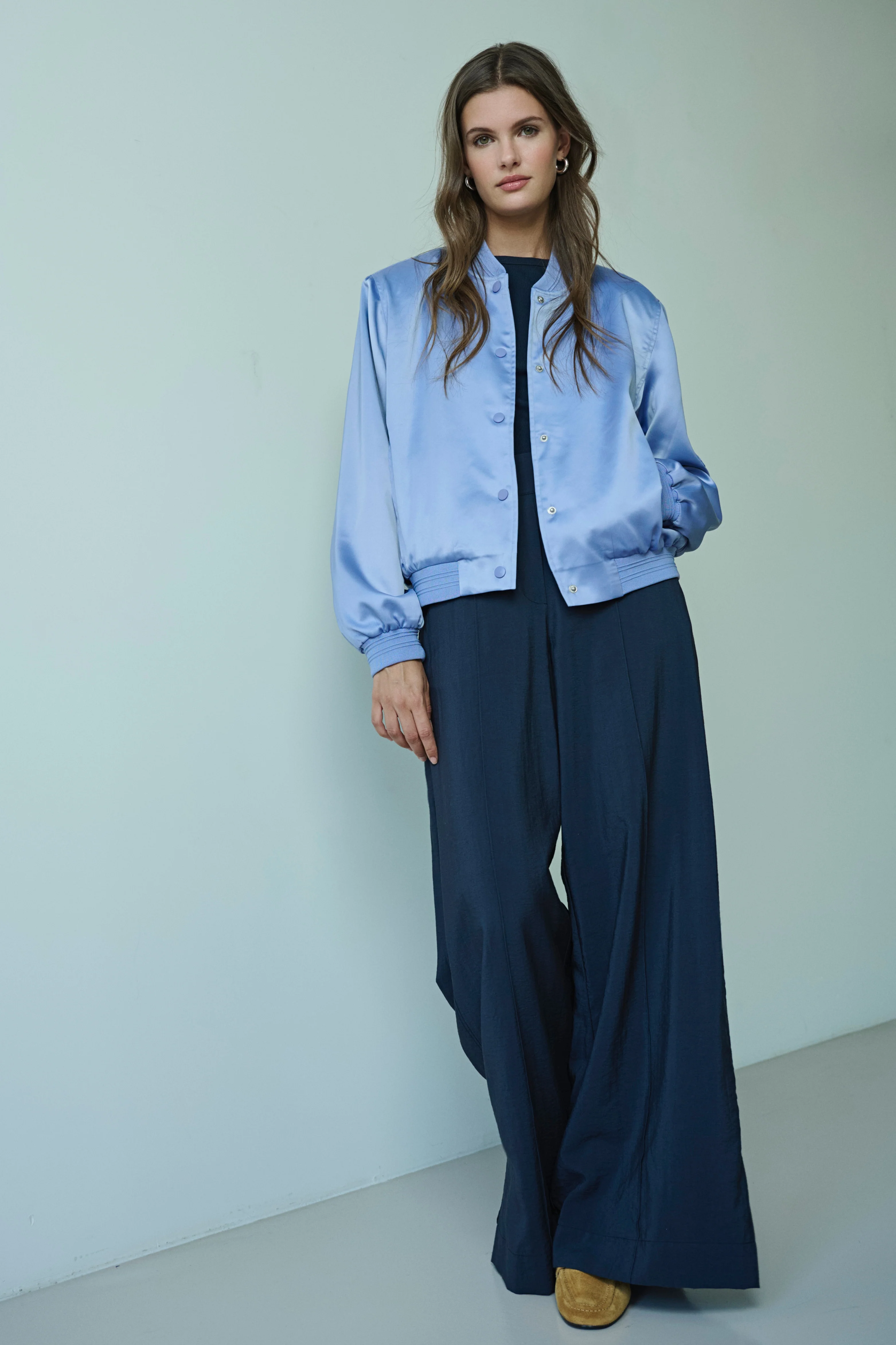 Jacket Banner Bomber Brushed Blue - Image 3