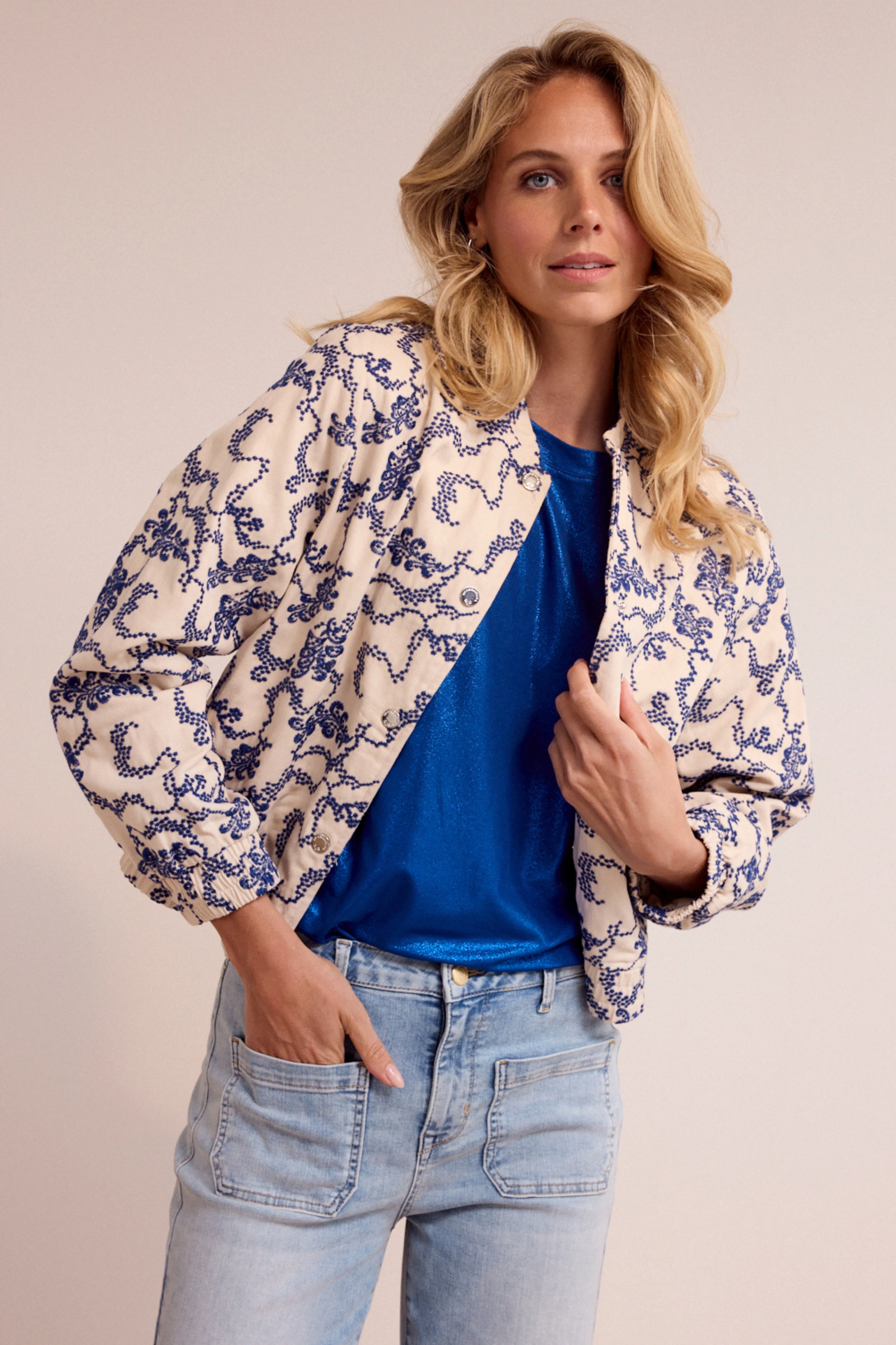 Jacket Bomber Embroidered Stone C05-19-801 1 - Image 6