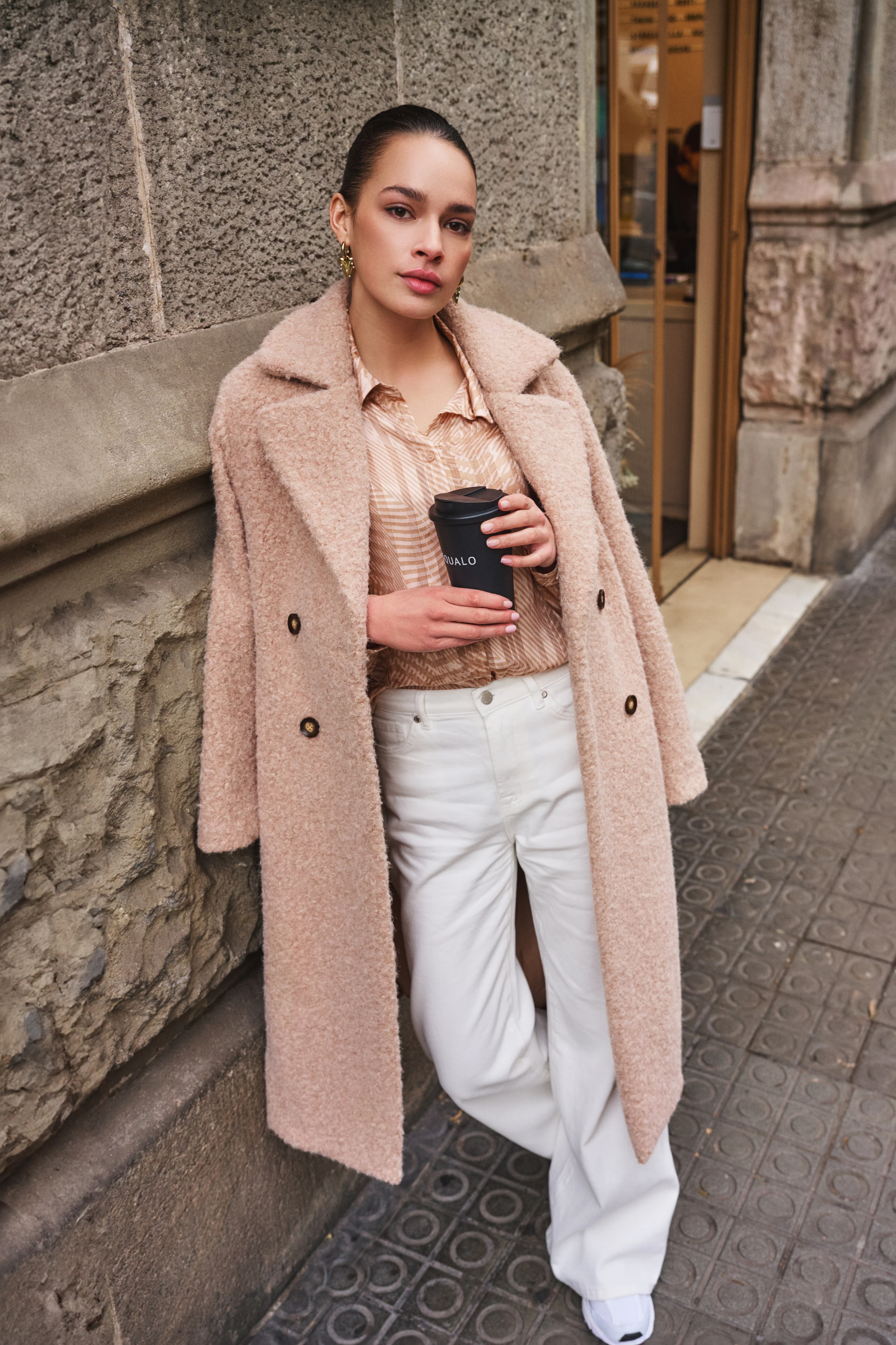 Jacket Boucle Sand F25.37516 - Image 9