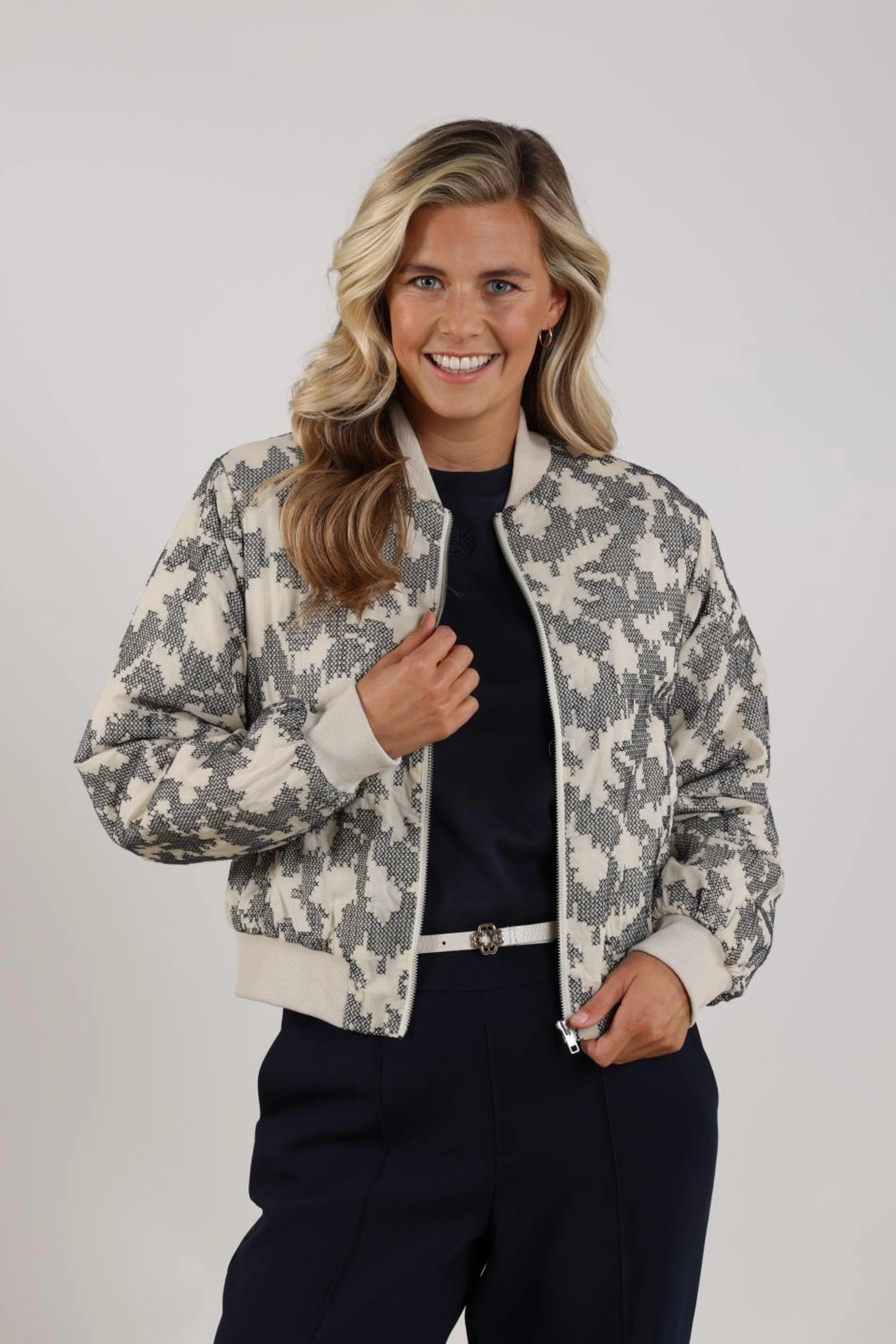 Jacket Charlie Cross Sand Navy NKS13107 - Image 3