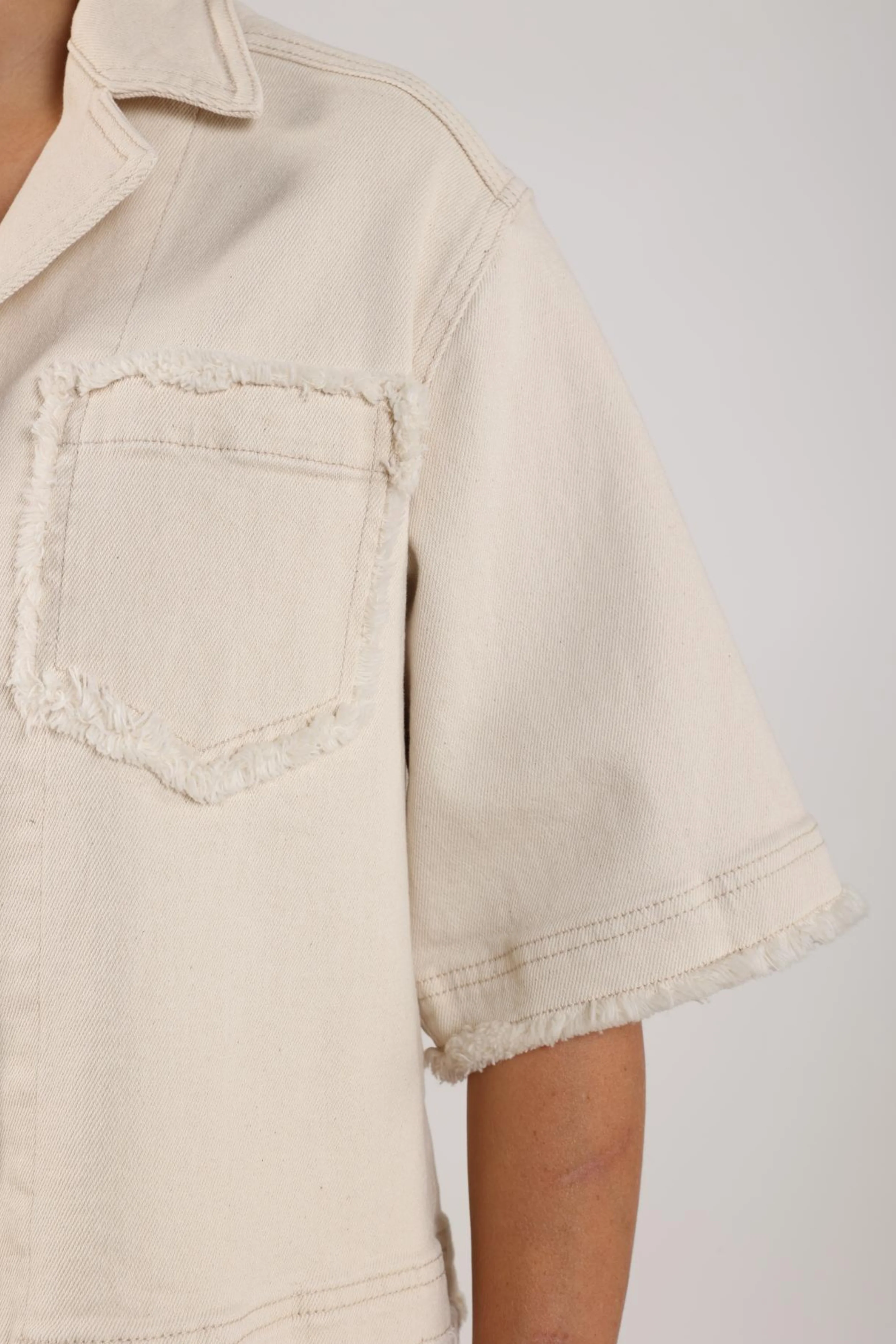 Jacket Charlie Ruffle Offwhite NKS13090 - Image 10