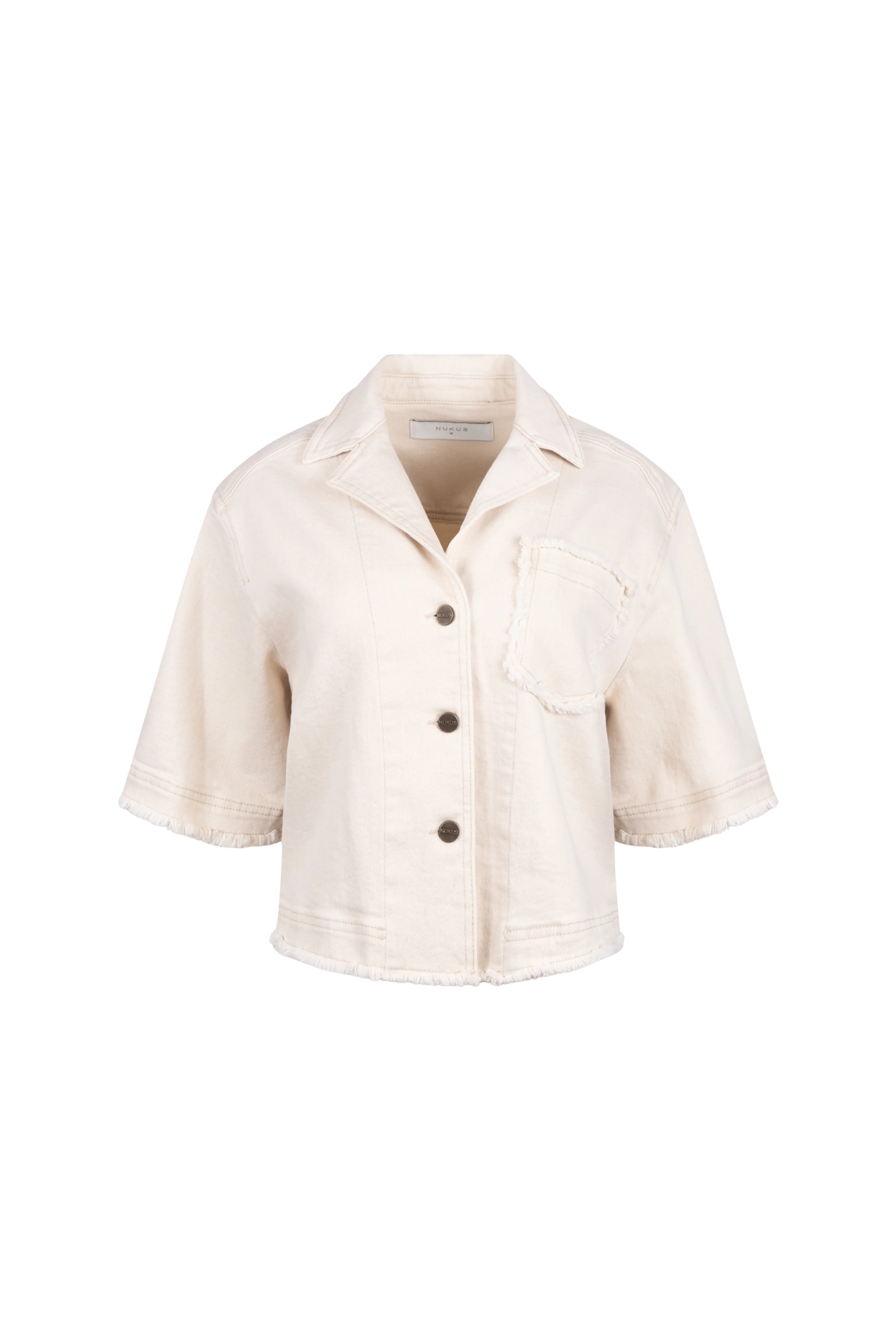 Jacket Charlie Ruffle Offwhite NKS13090 - Image 3