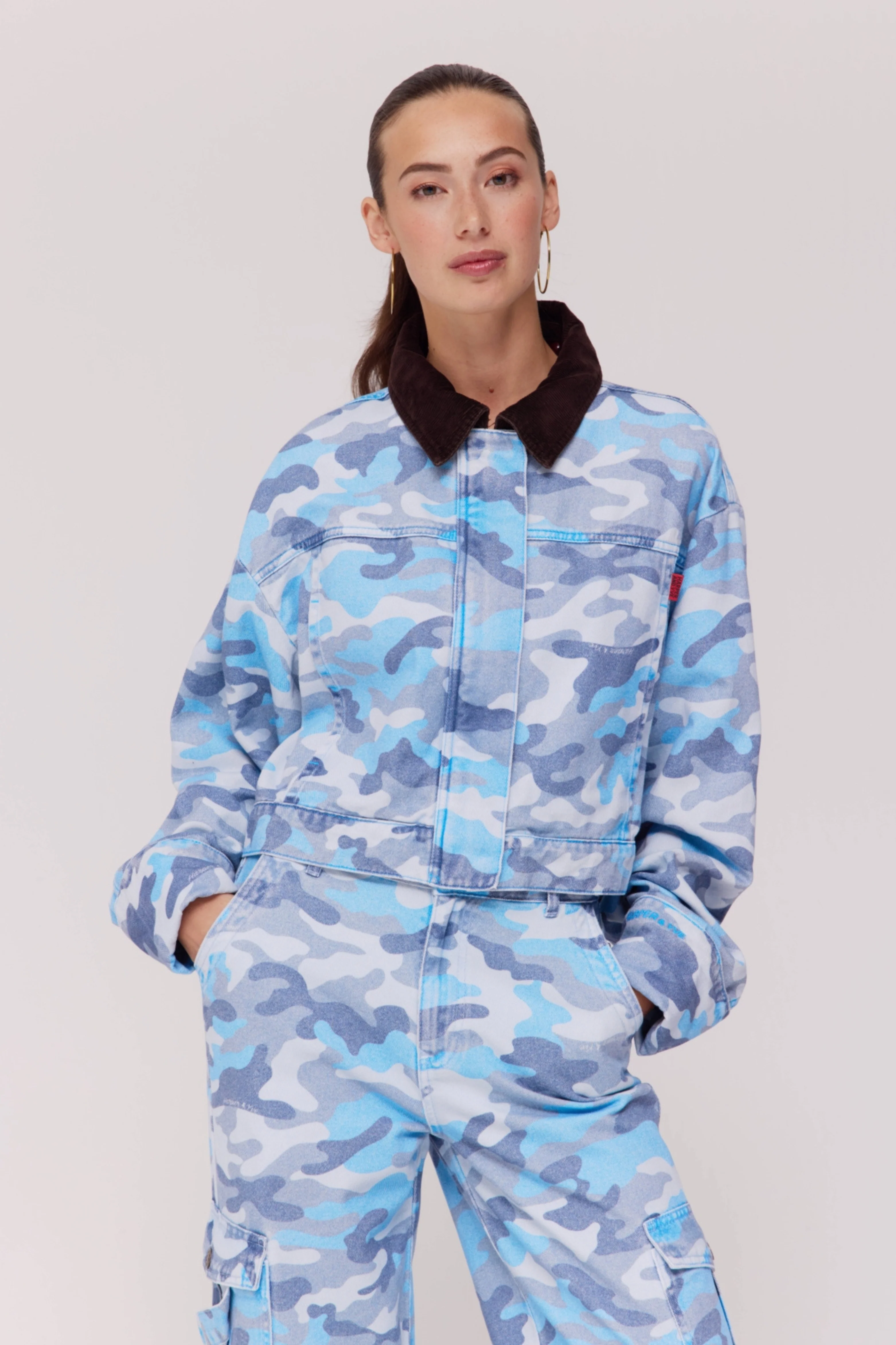 Jacket Fiona Blue Camo SS6D201 - Image 3