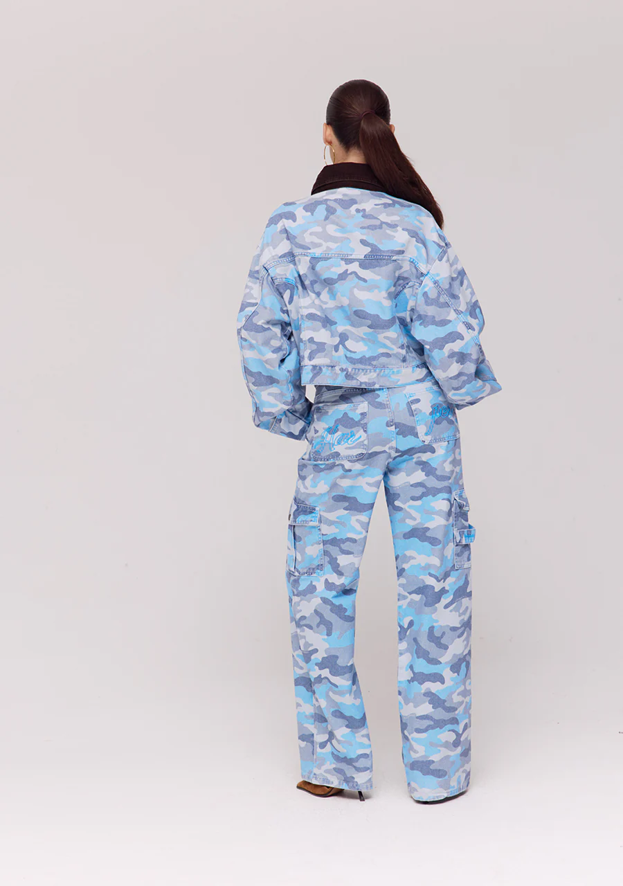 Jacket Fiona Blue Camo SS6D201 - Image 9