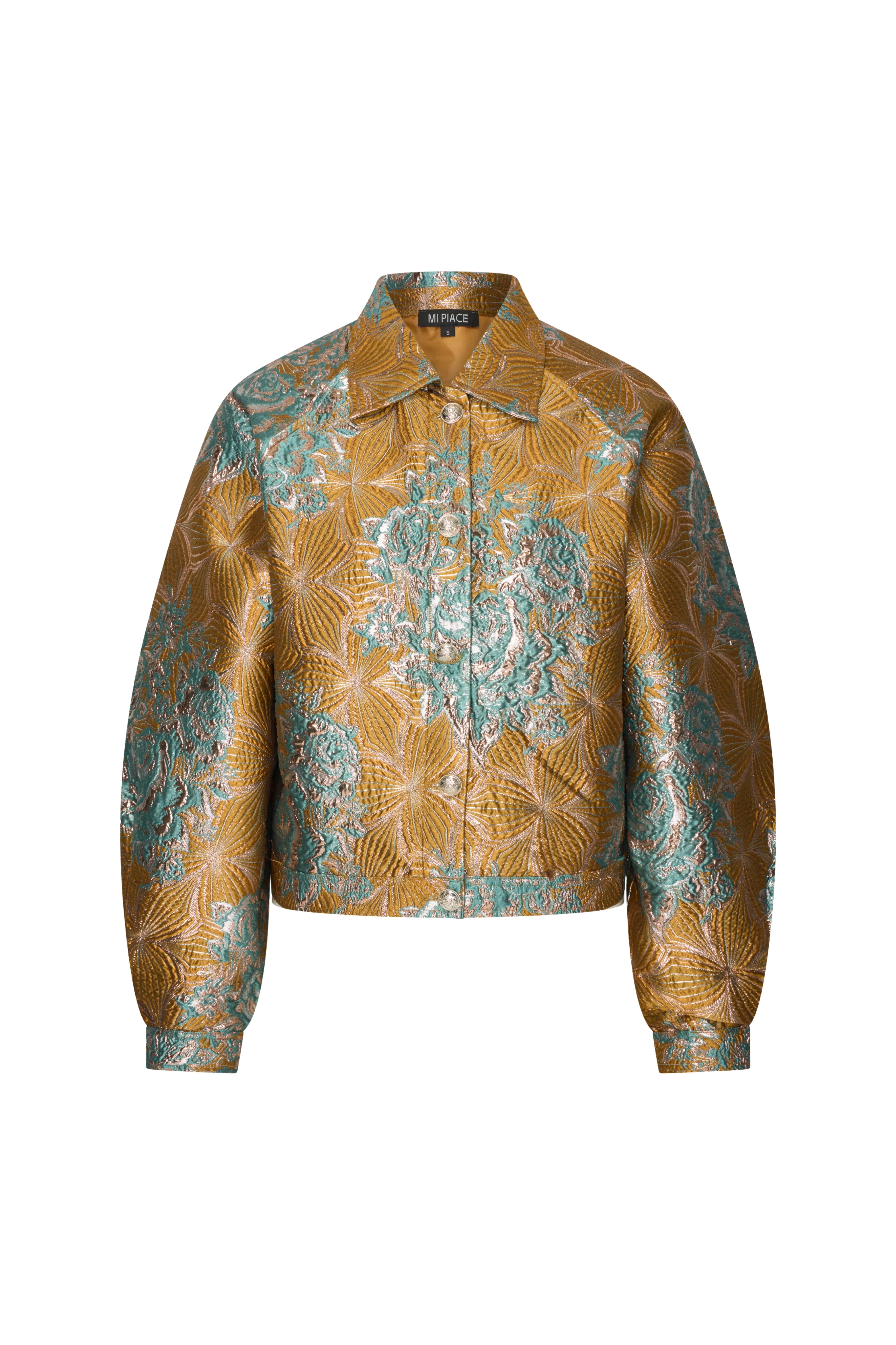 Jacket Jacquard Petrol Yellow 202783 - Image 3
